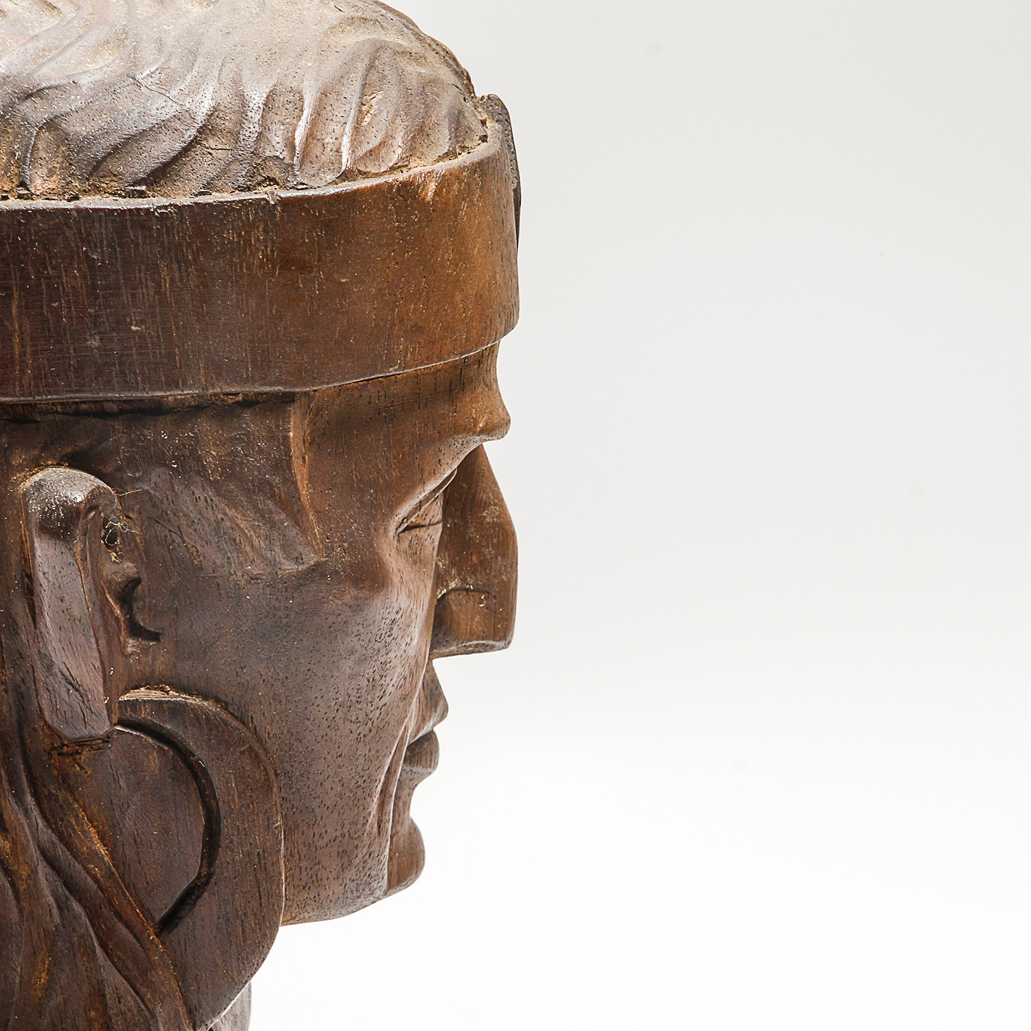 Carved Wooden Bust