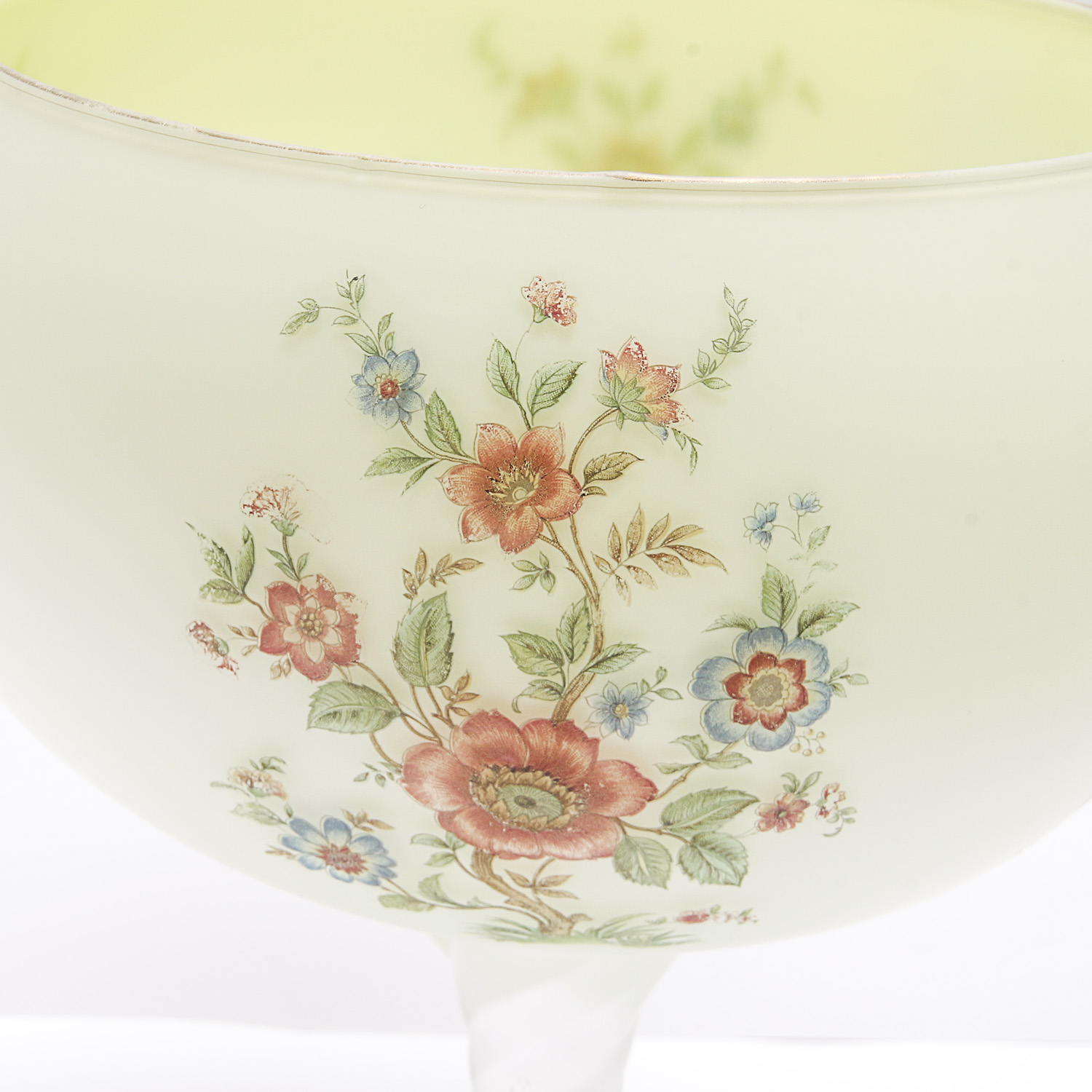 Pair of White Glass Vases