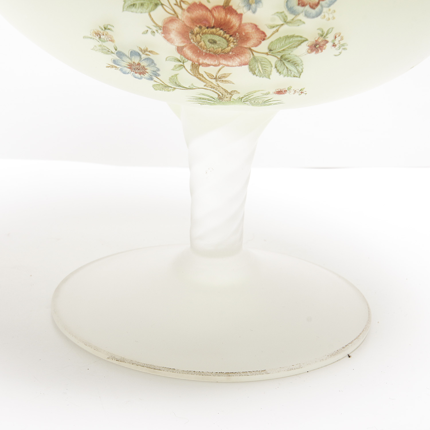 Pair of White Glass Vases