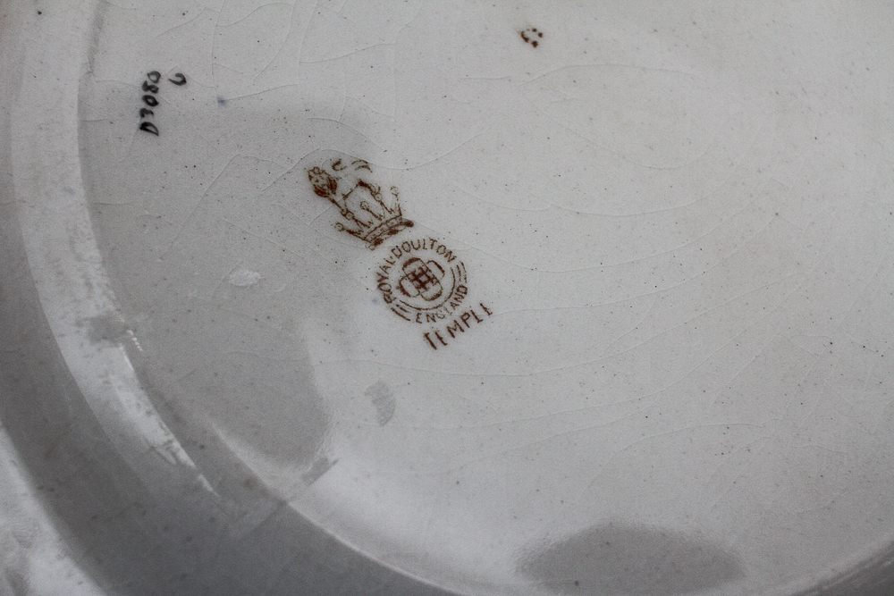 Royal Doulton "Temple Green" Porcelain Serveware