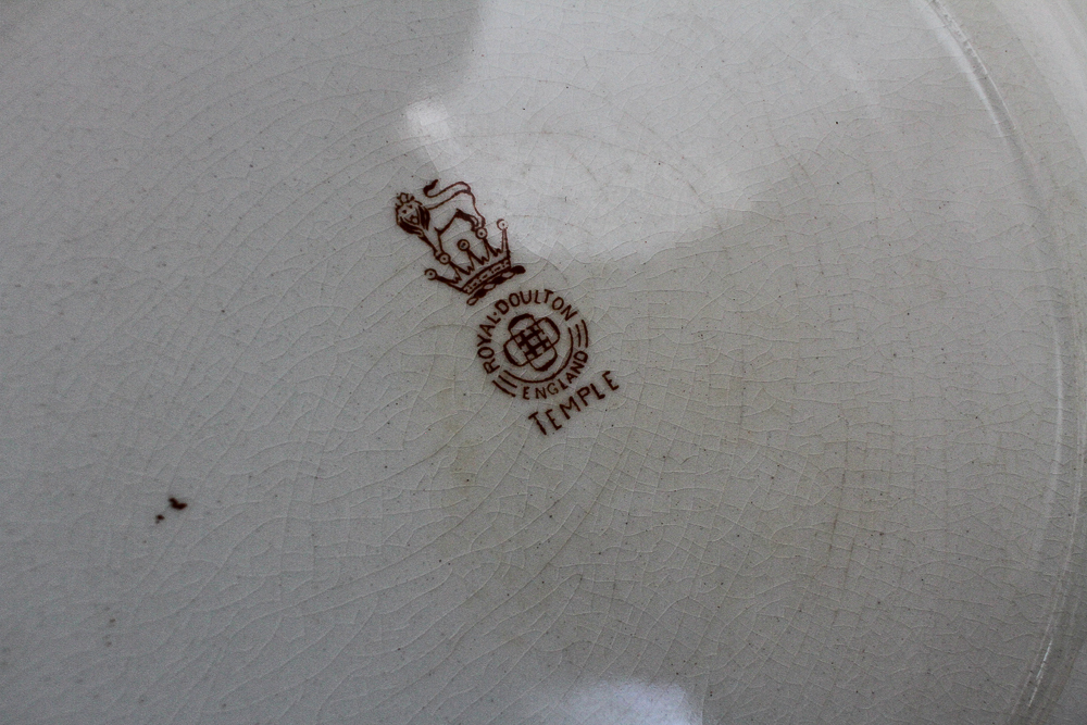 Royal Doulton "Temple Green" Porcelain Serveware