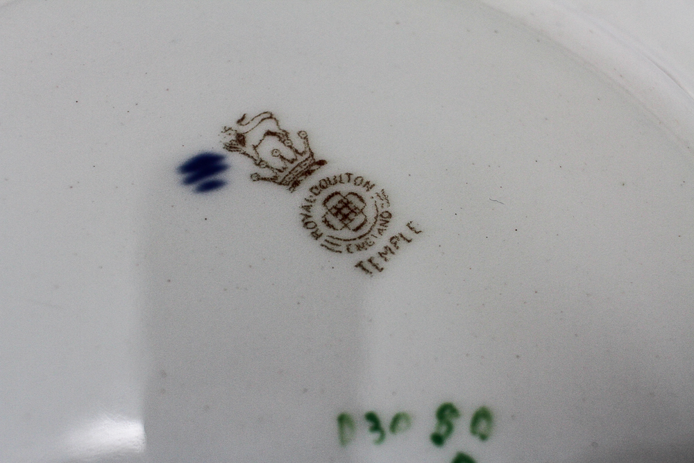 Royal Doulton "Temple Green" Porcelain Serveware