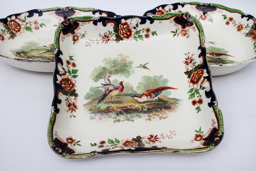 Royal Doulton "Temple Green" Porcelain Serveware