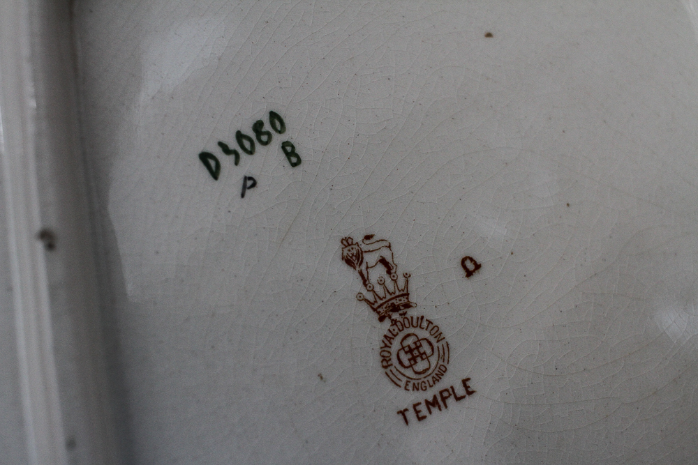 Royal Doulton "Temple Green" Porcelain Serveware