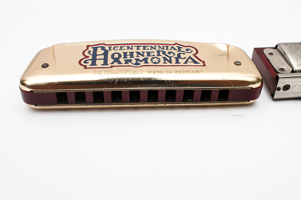 Vintage Hohner Harmonica and "Trutone" Pitch Pipe