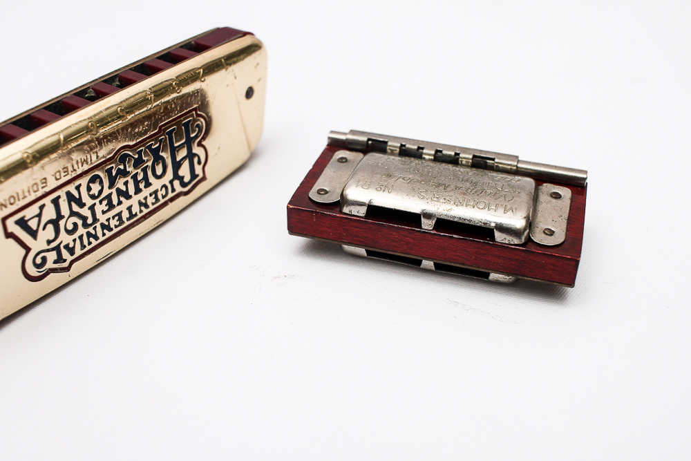 Vintage Hohner Harmonica and "Trutone" Pitch Pipe