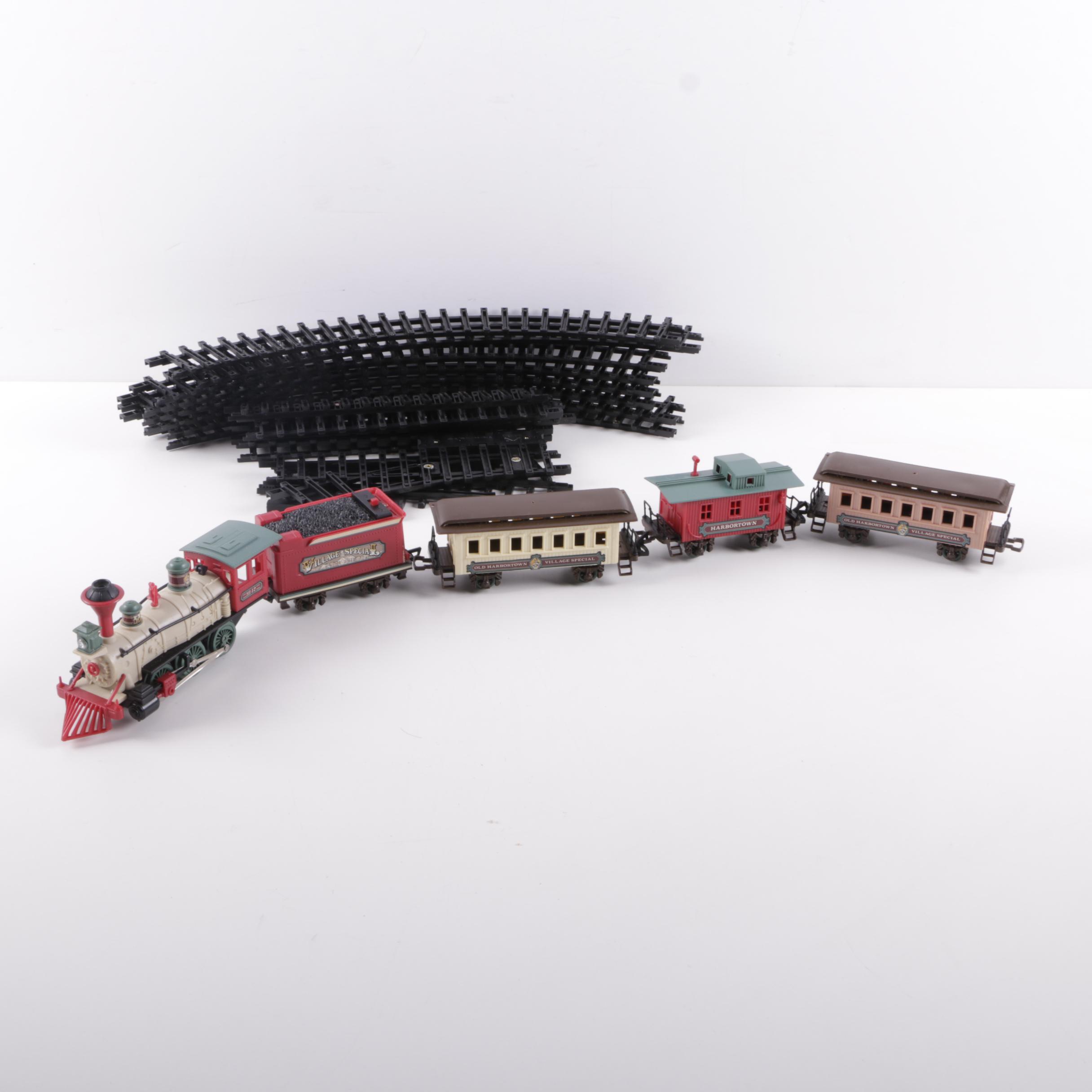 New Bright Holiday Village Train Set