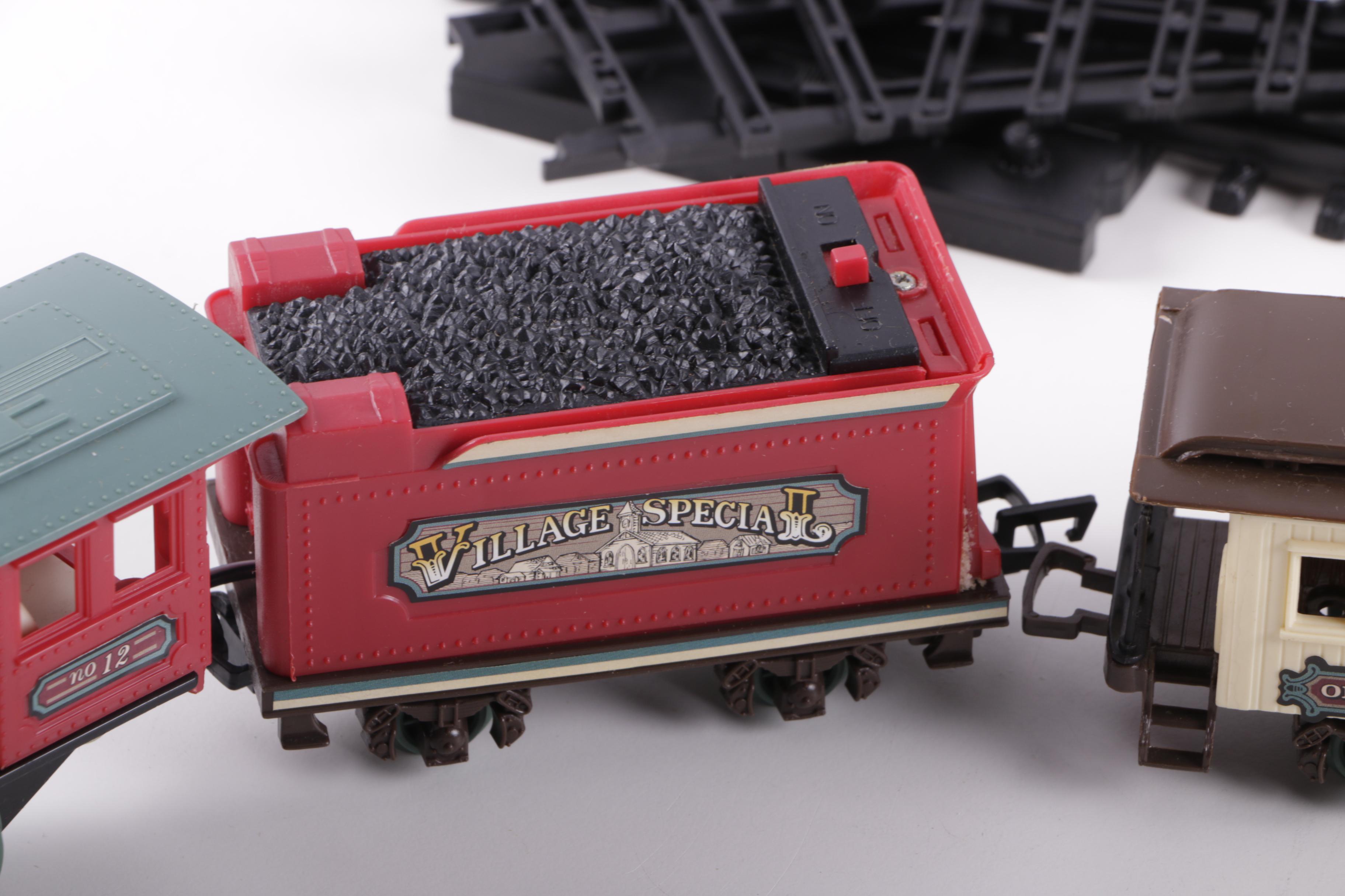 New Bright Holiday Village Train Set