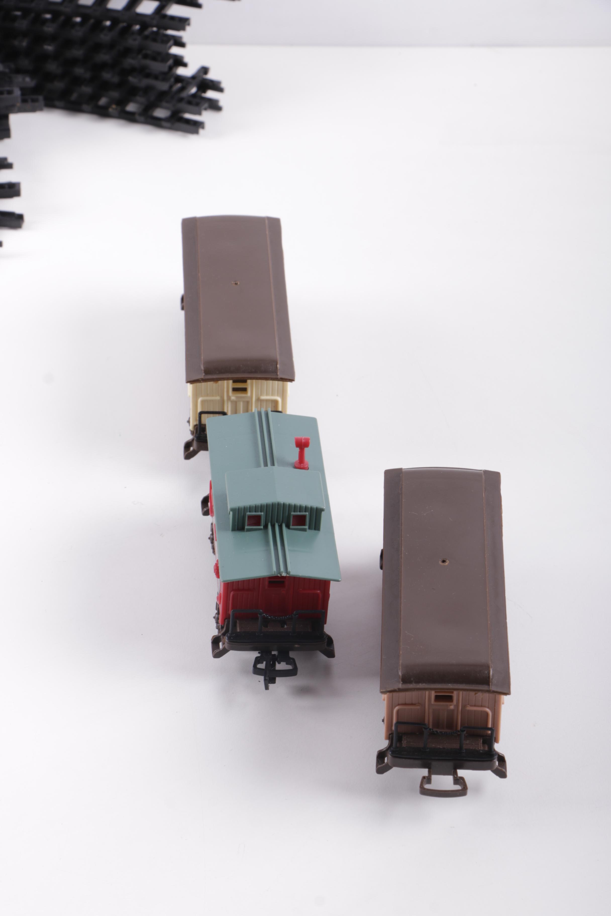 New Bright Holiday Village Train Set