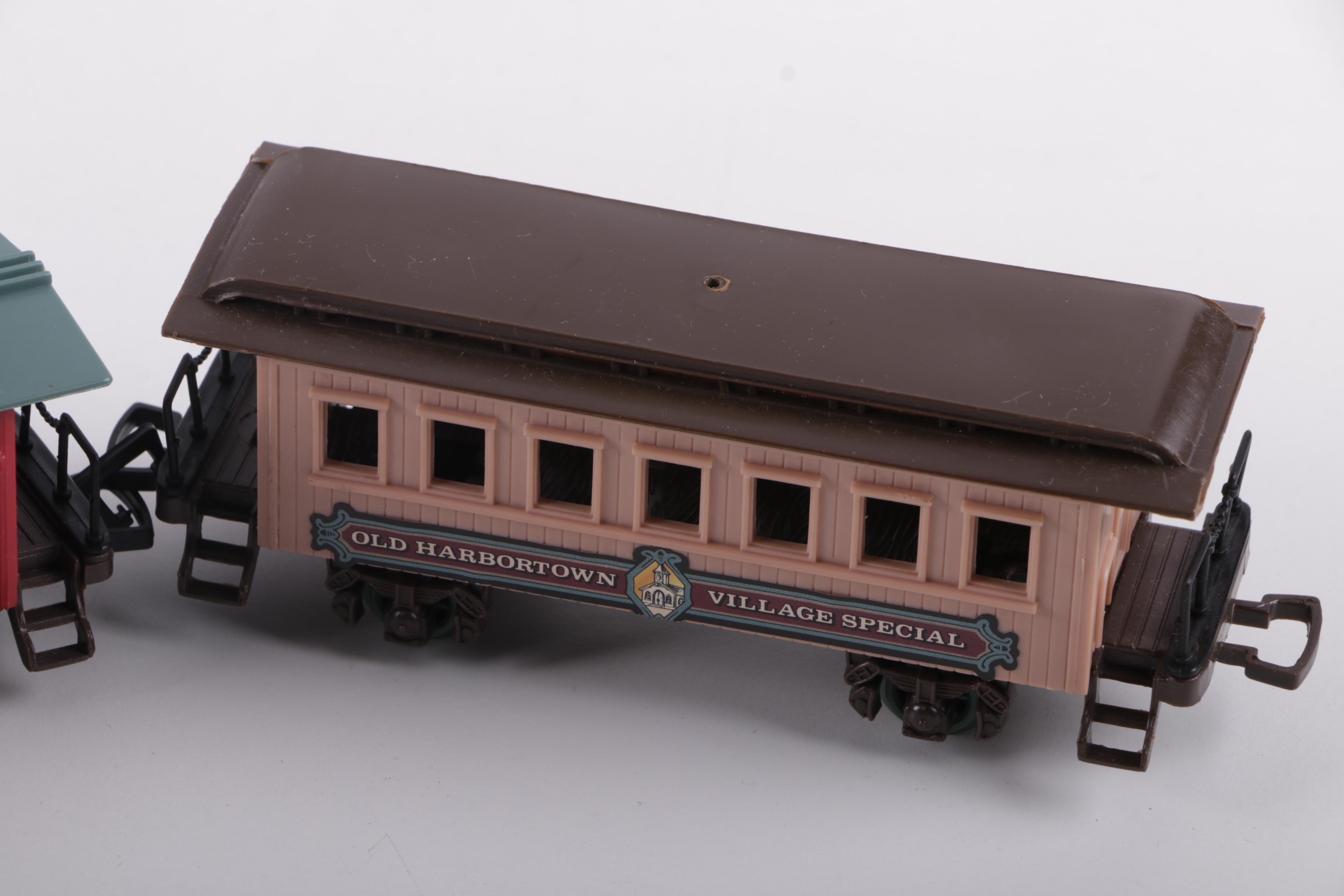 New Bright Holiday Village Train Set