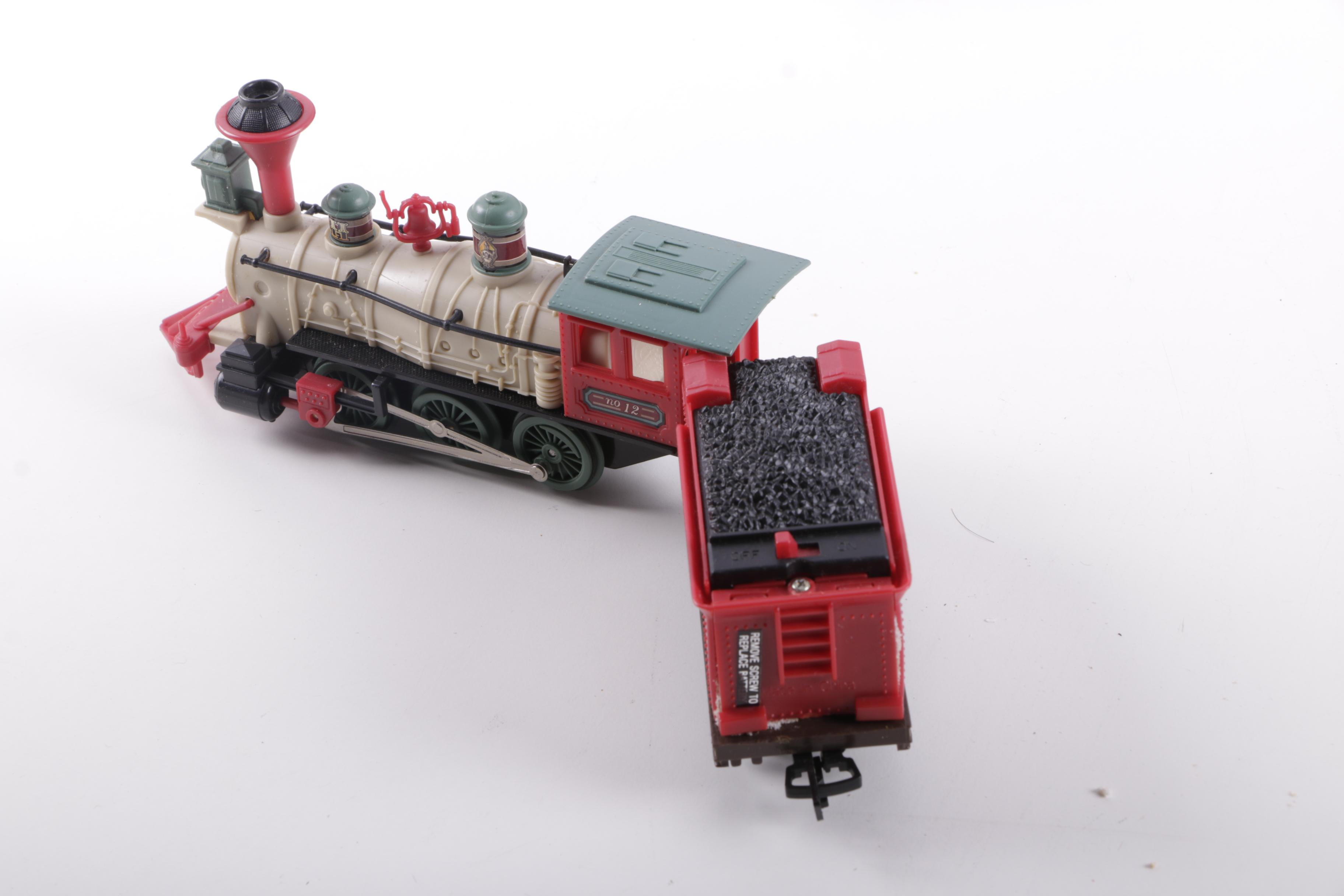 New Bright Holiday Village Train Set