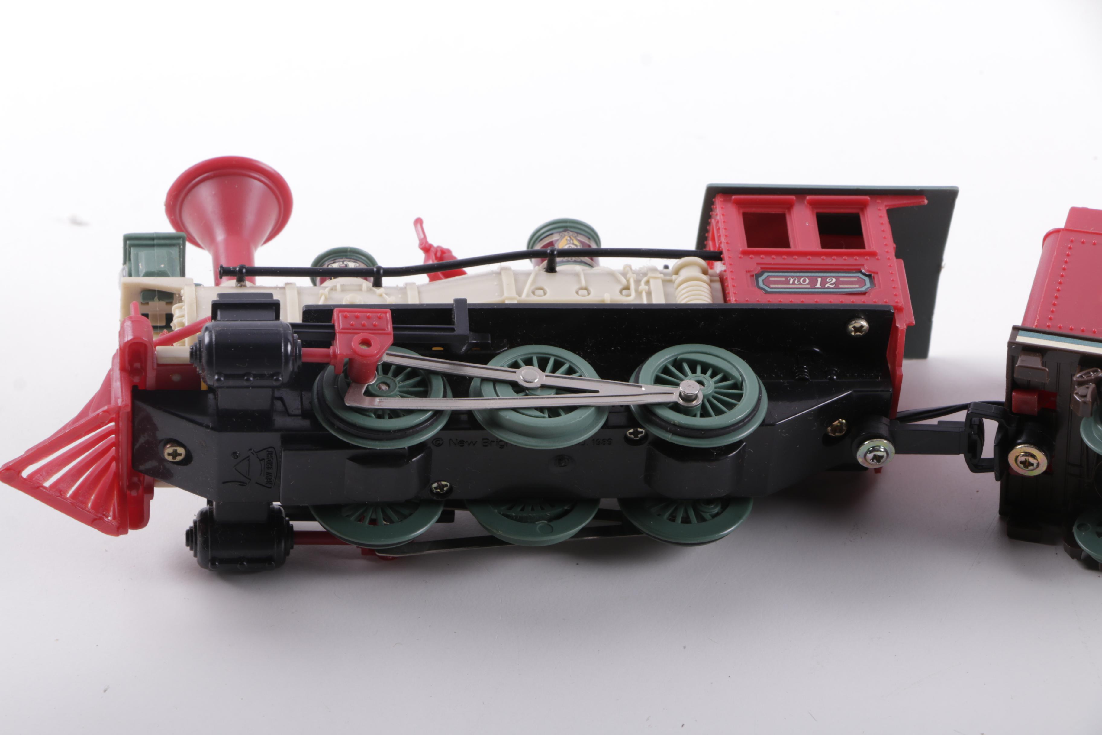 New Bright Holiday Village Train Set