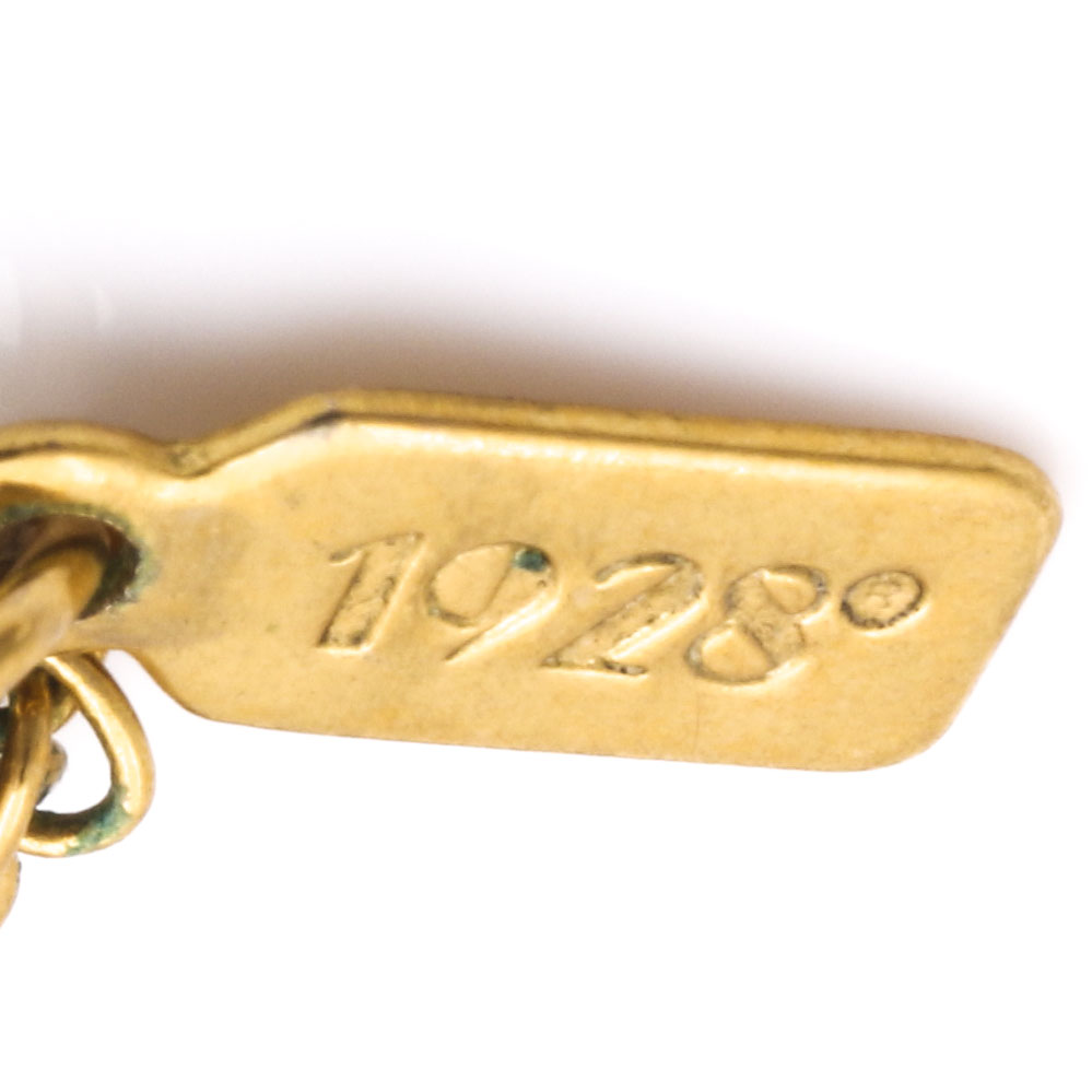 Elgin Gold Tone Mother of Pearl Pendant Watch