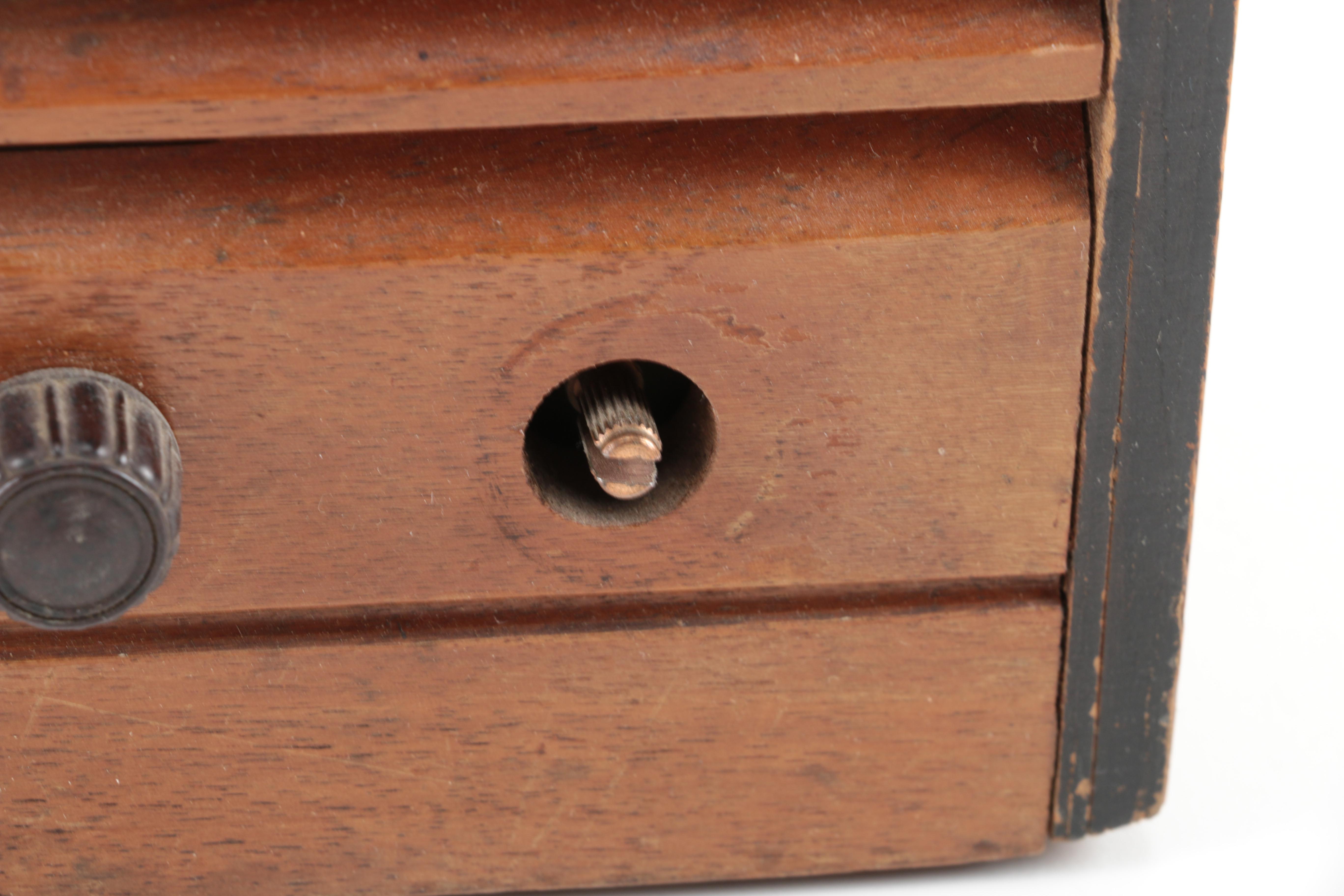 Two Vintage Wooden Radios Including Emerson