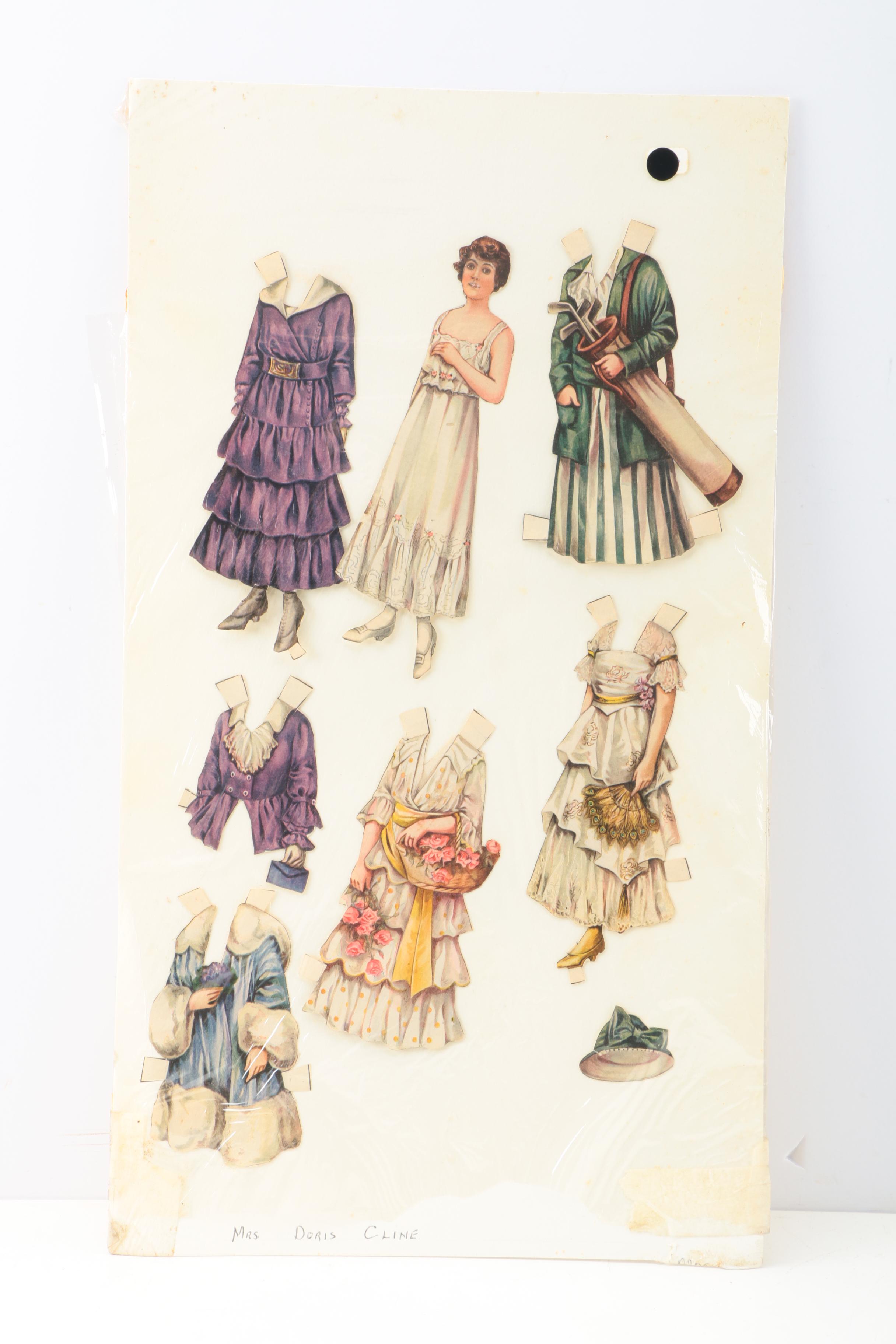 Offset Lithographs of Paper Dolls
