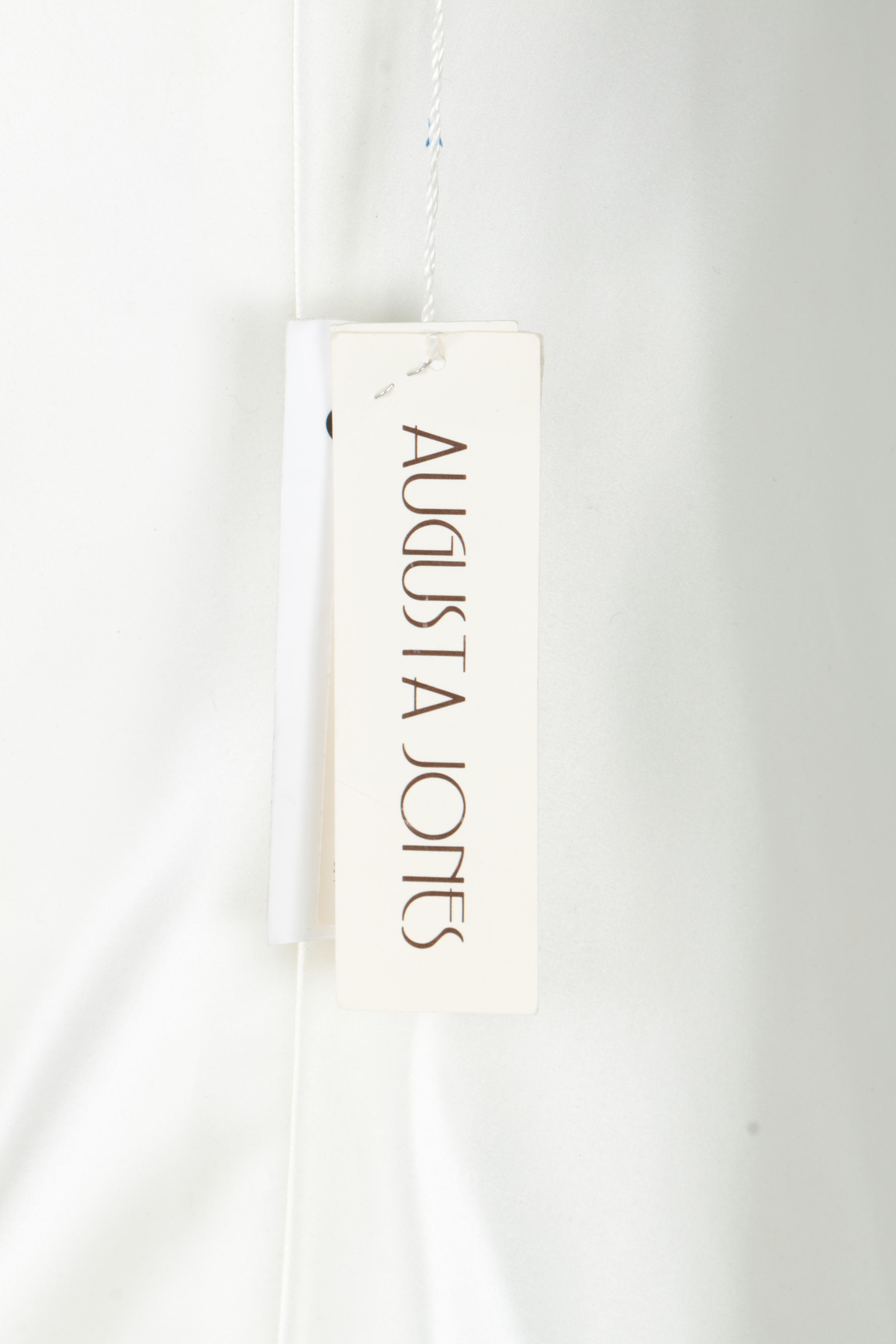 Augusta Jones Cream Satin Modern Bridal Gown