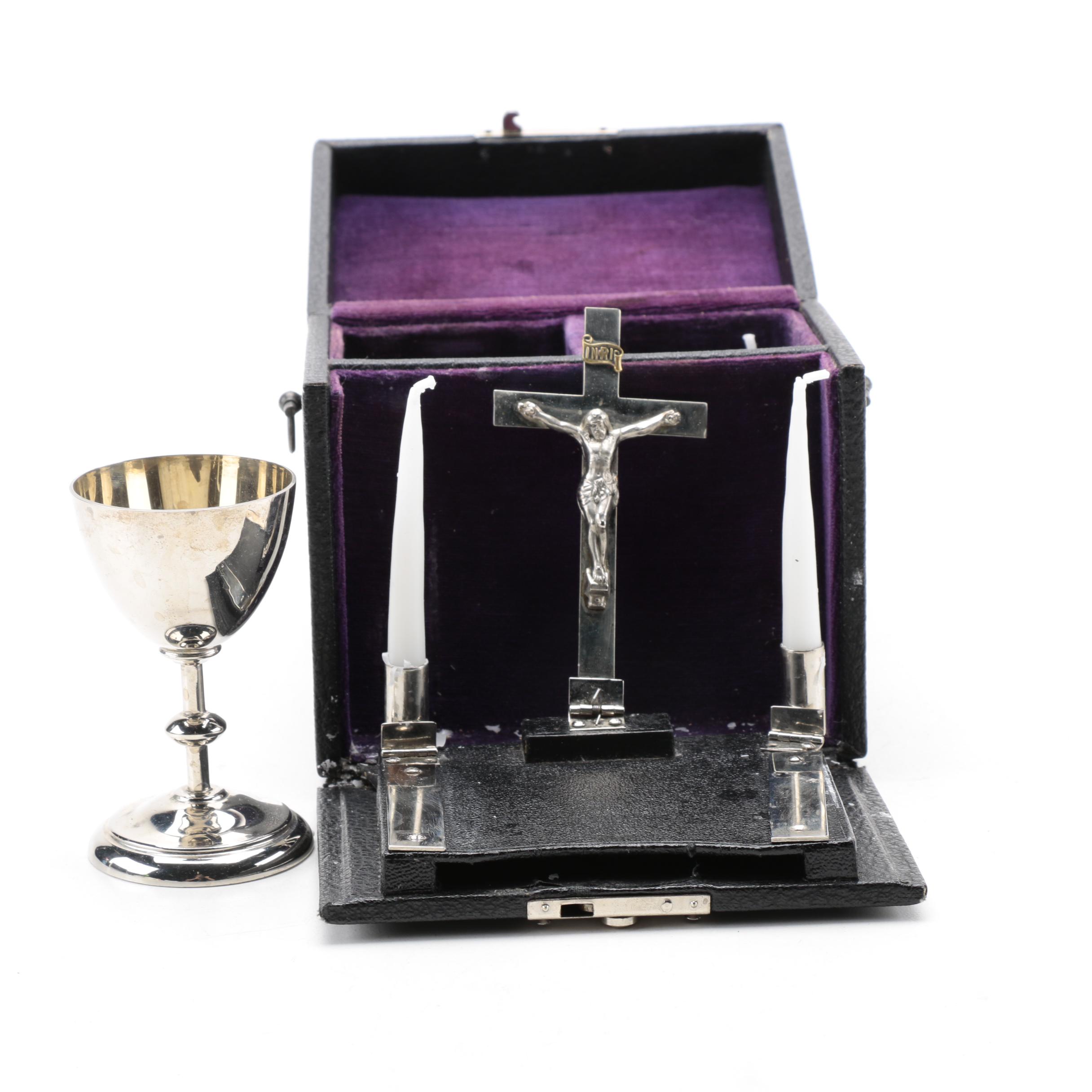 Vintage Catholic Travel Altar