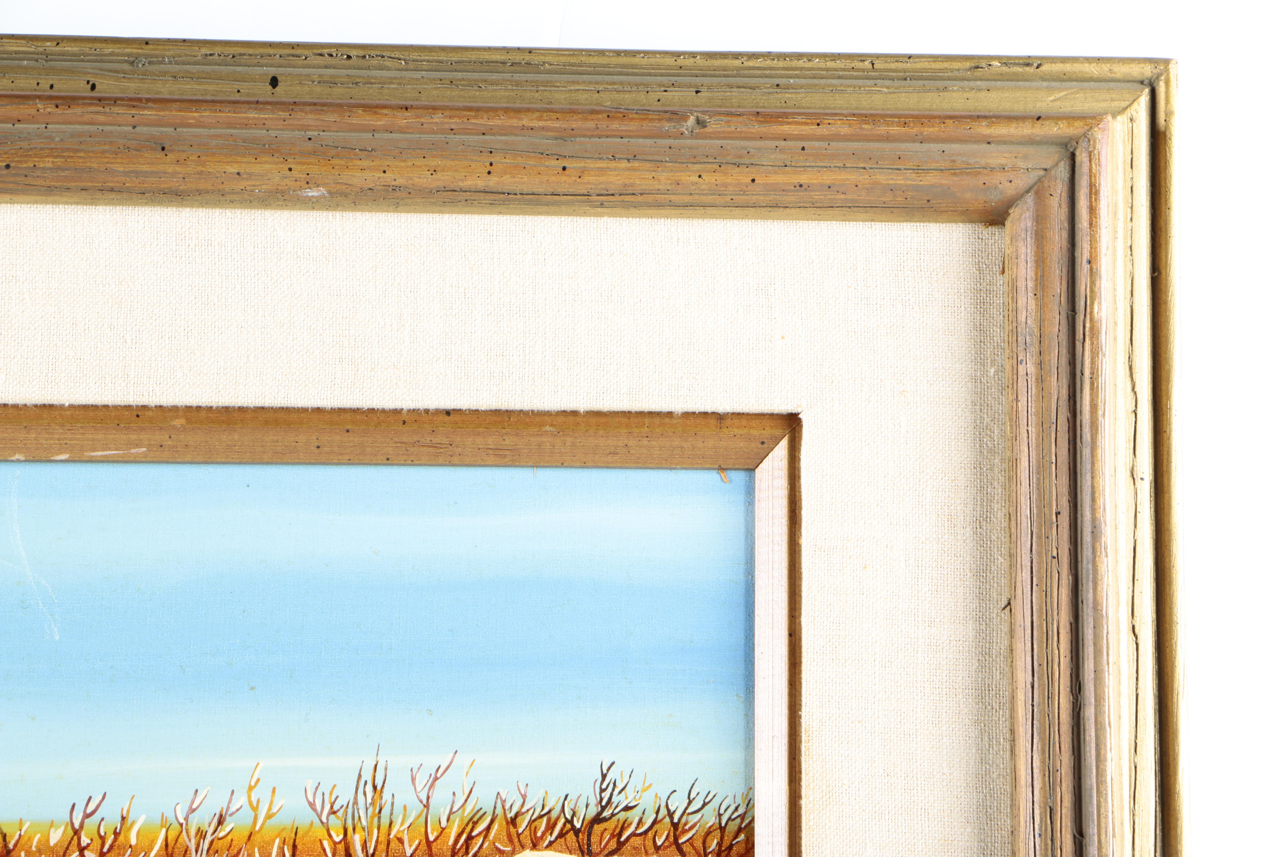 Pair of A. Kowalski Naive Oil Paintings on Canvas