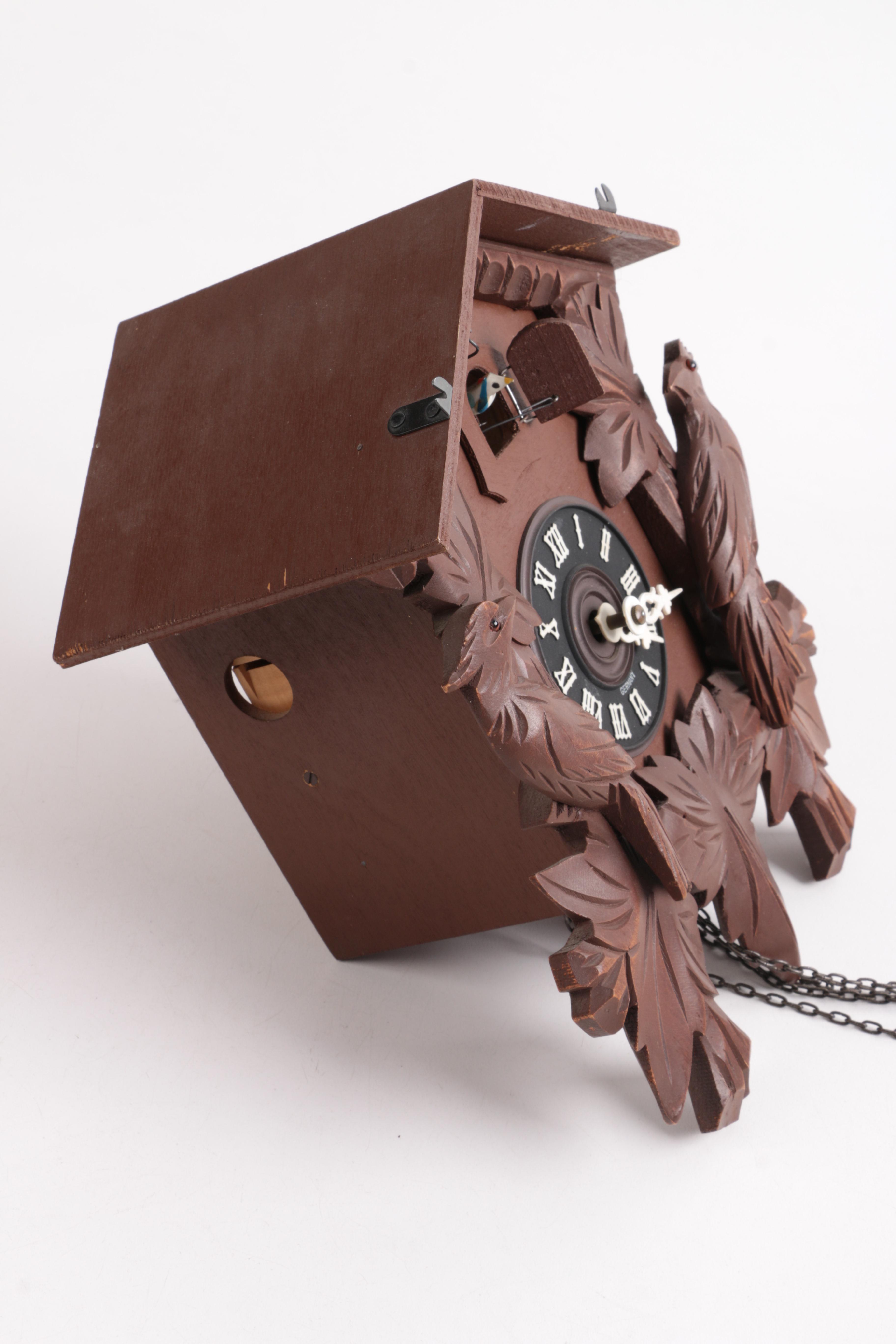 German Deer Cuckoo Wall Clock