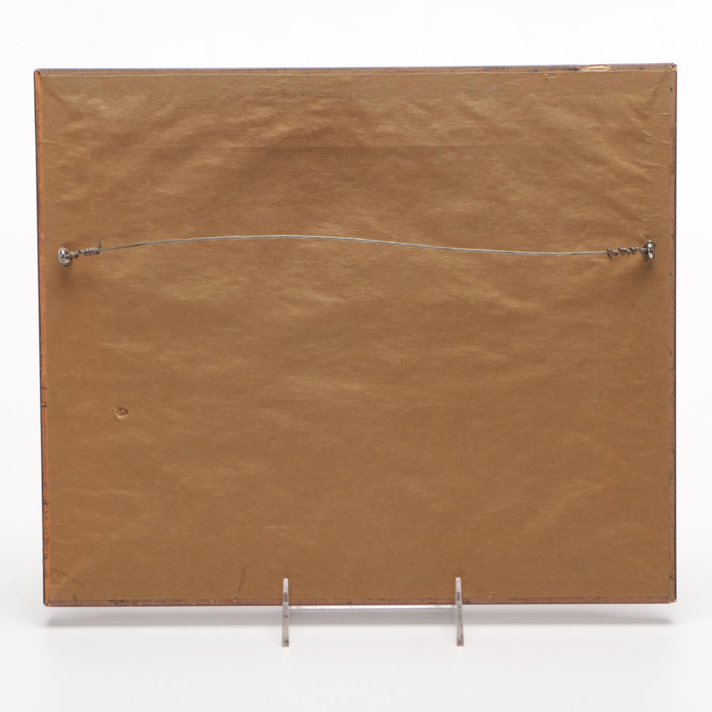 Vintage Woodblock Print on Paper "The Death's-Head Moth"