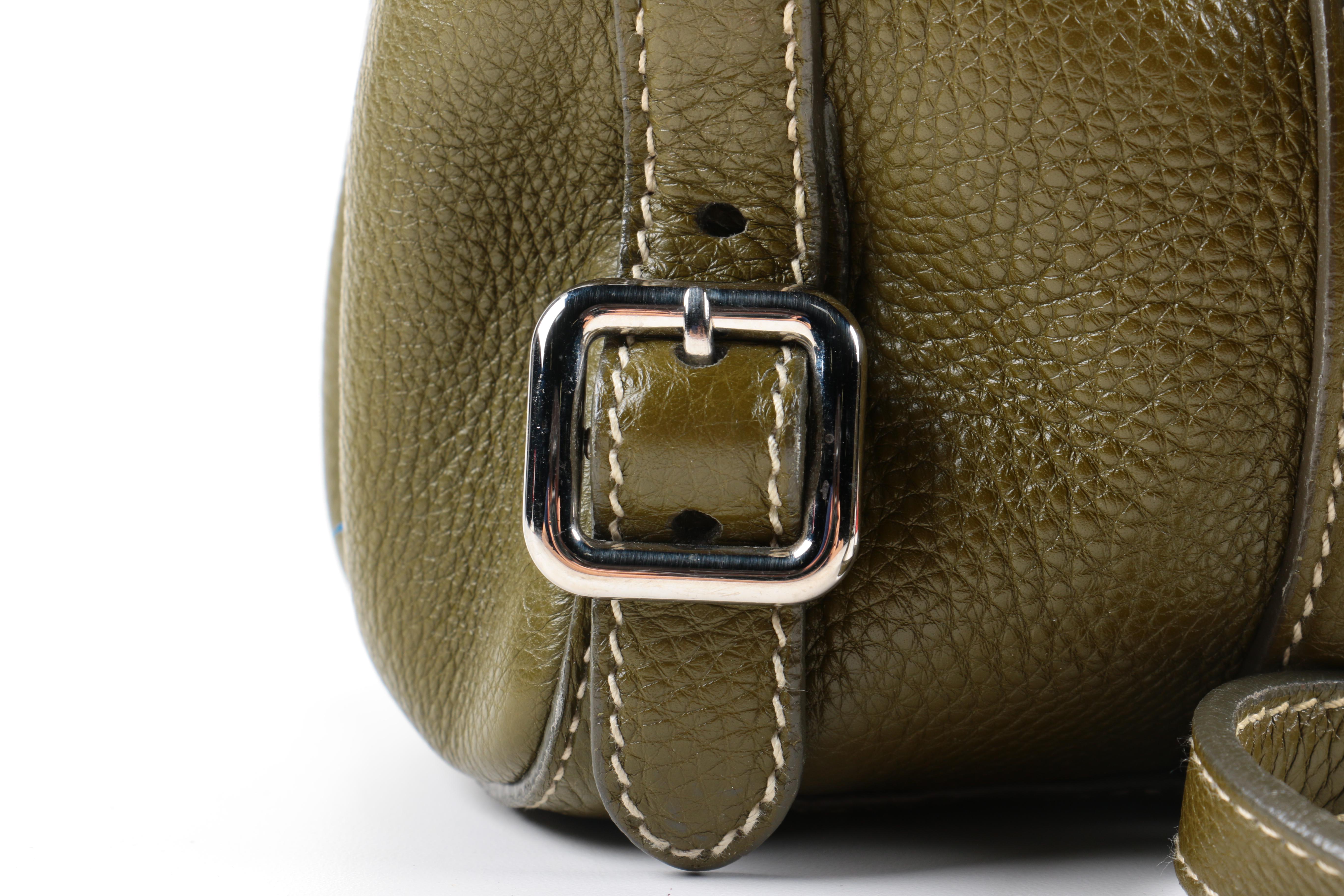 Prada Pebbled Leather Satchel