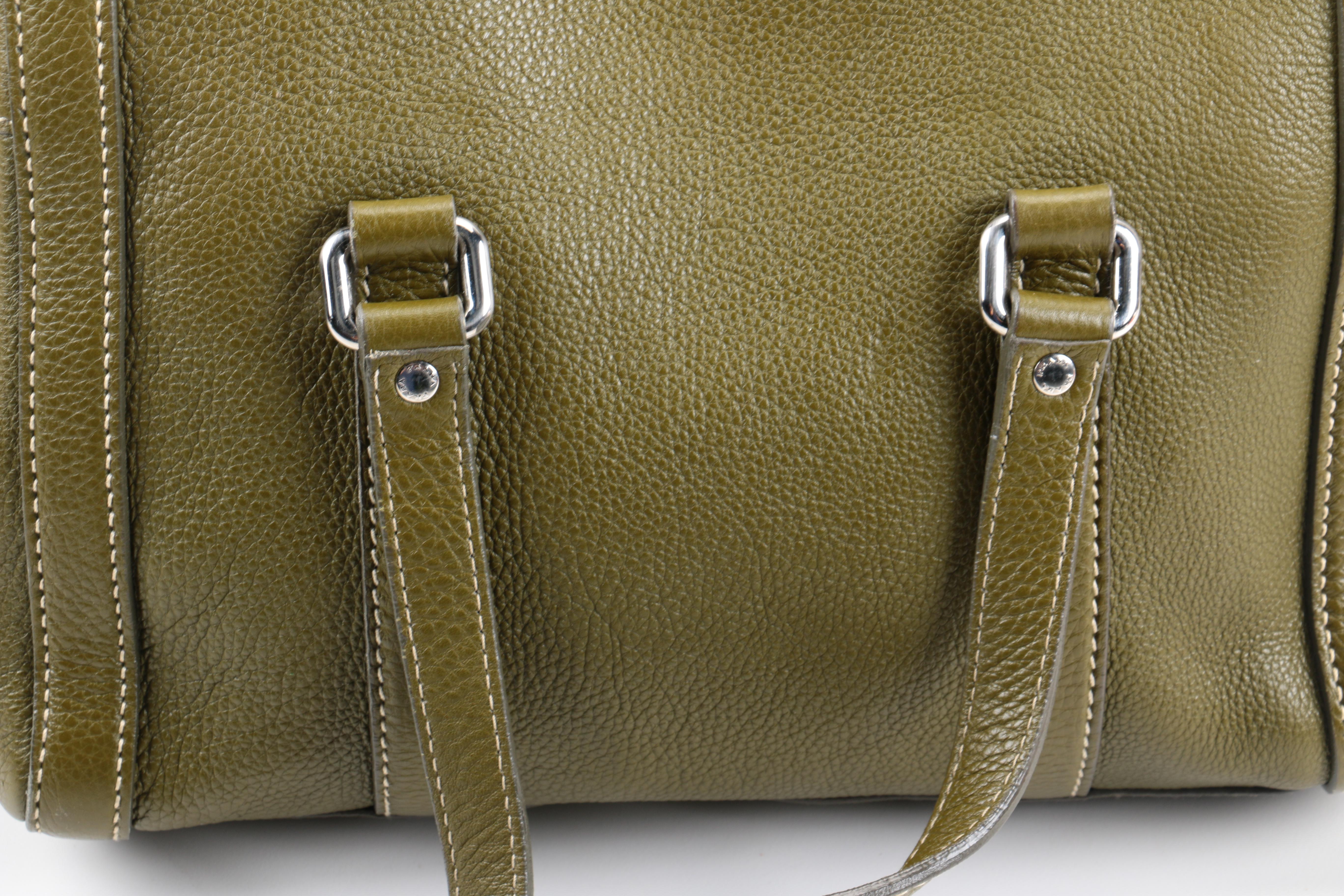 Prada Pebbled Leather Satchel