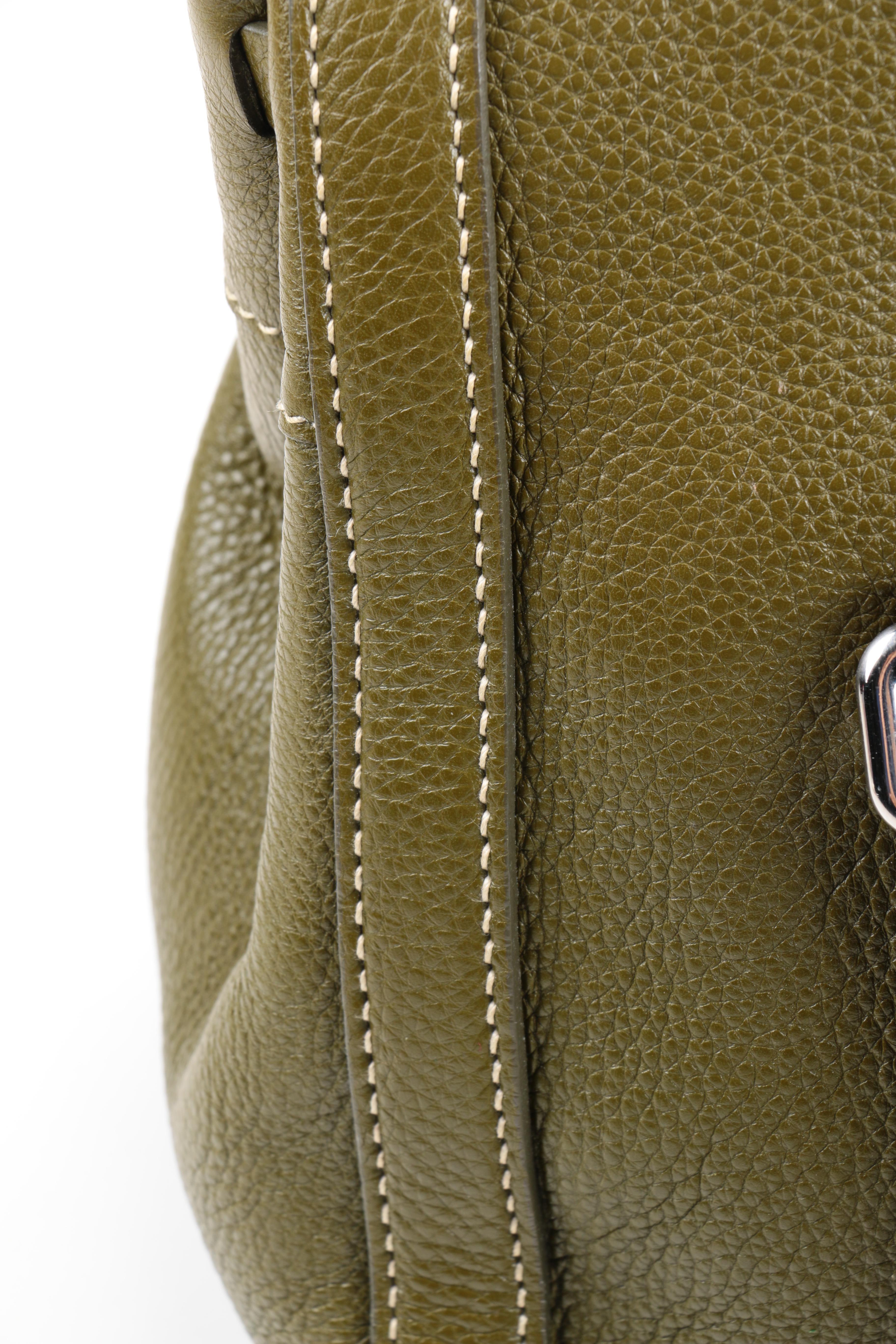 Prada Pebbled Leather Satchel