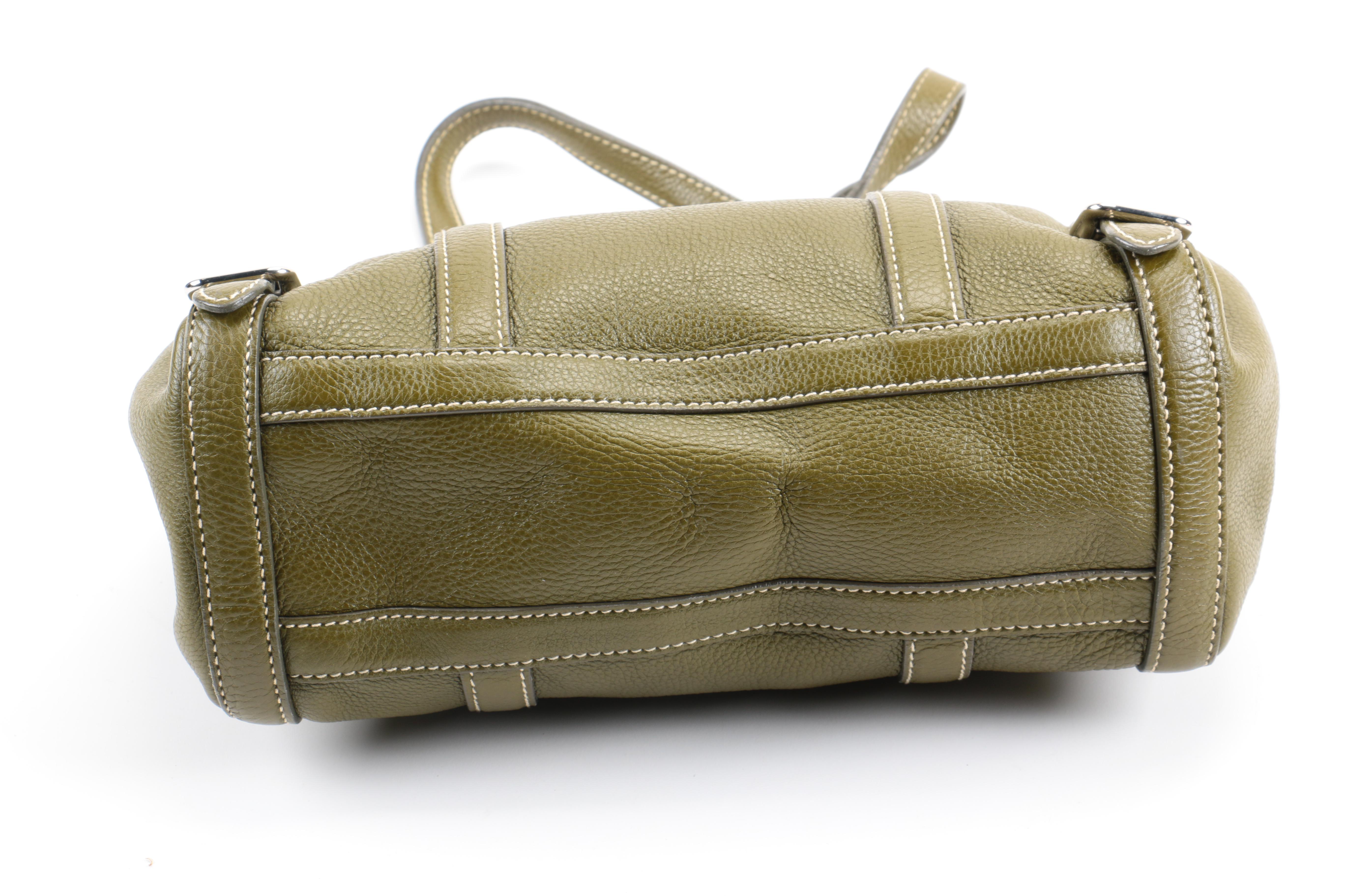 Prada Pebbled Leather Satchel