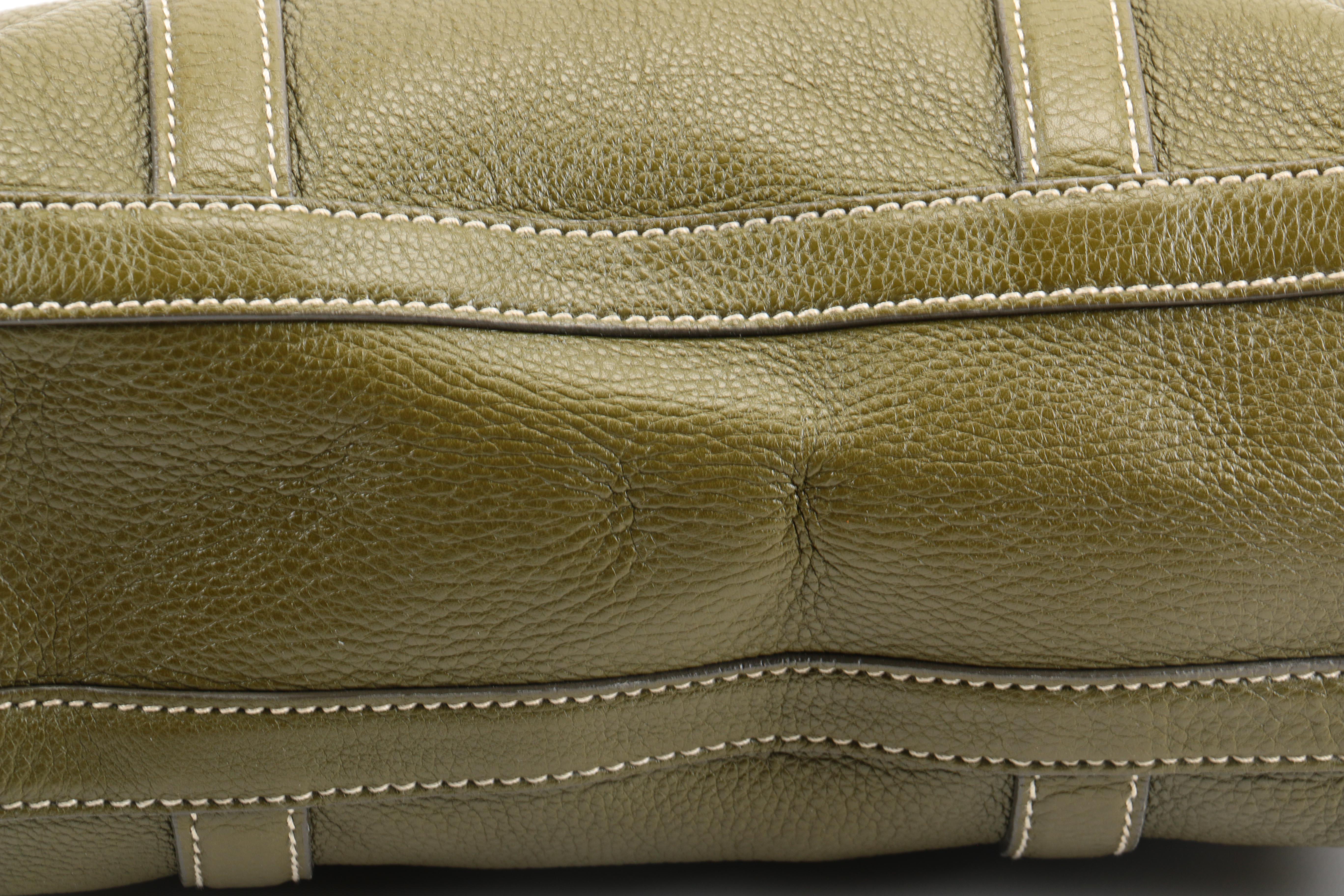 Prada Pebbled Leather Satchel