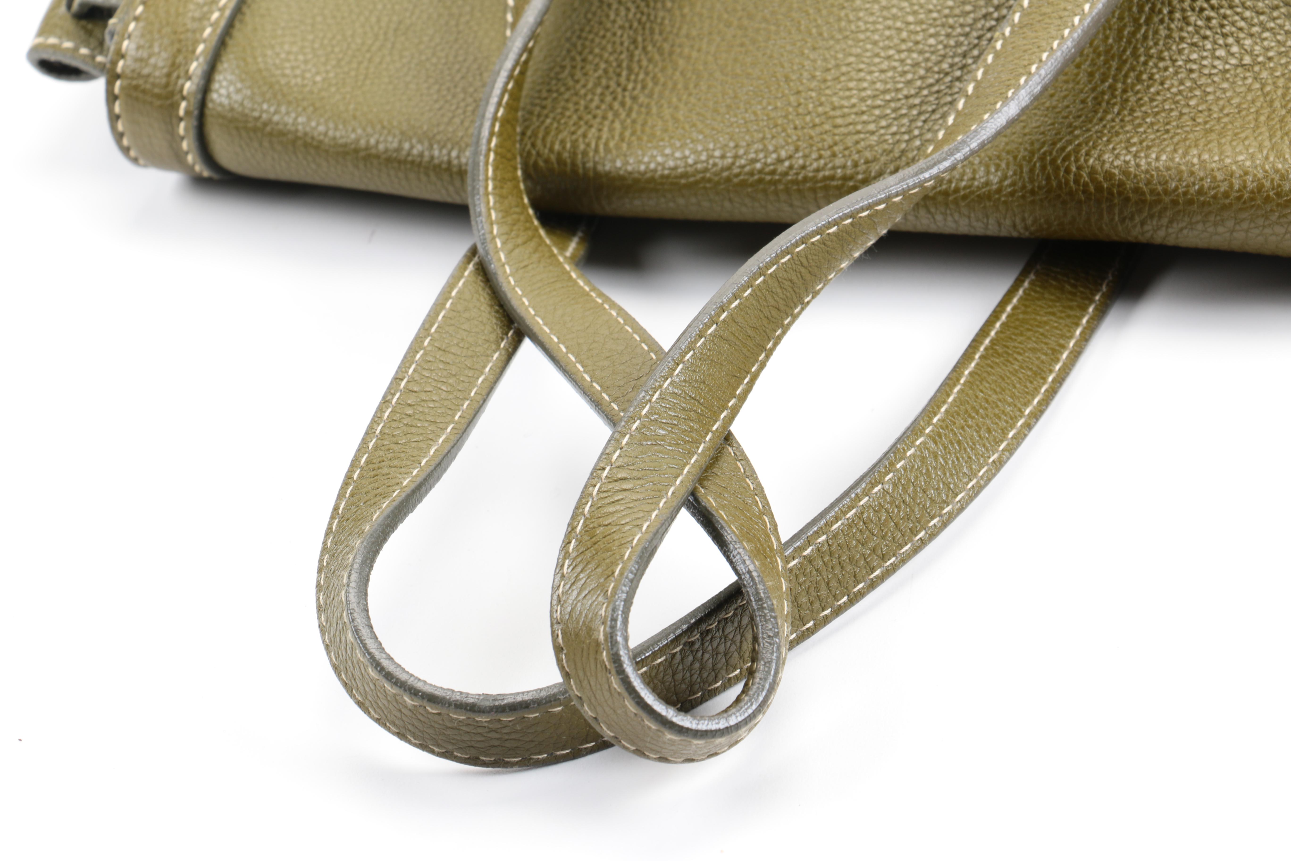 Prada Pebbled Leather Satchel