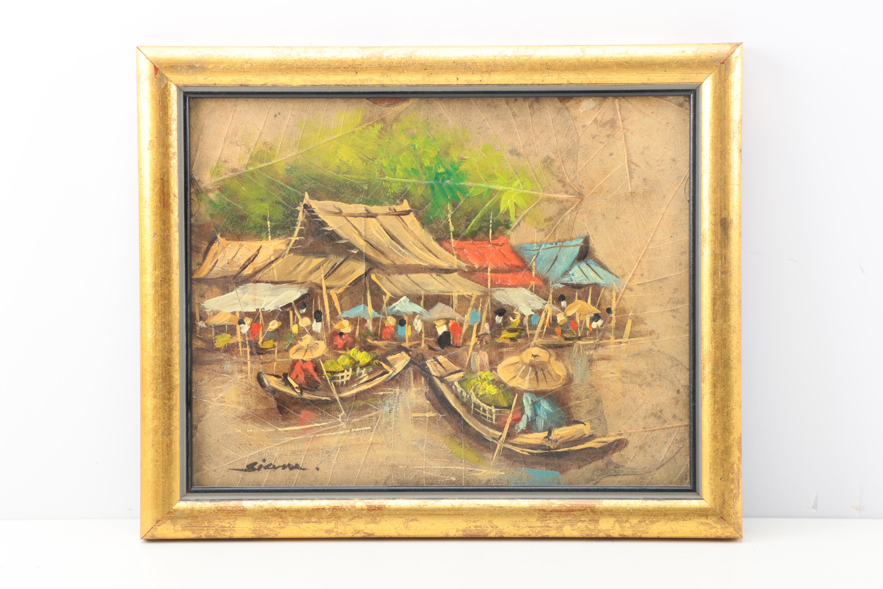 Pair of Oil Paintings on Board