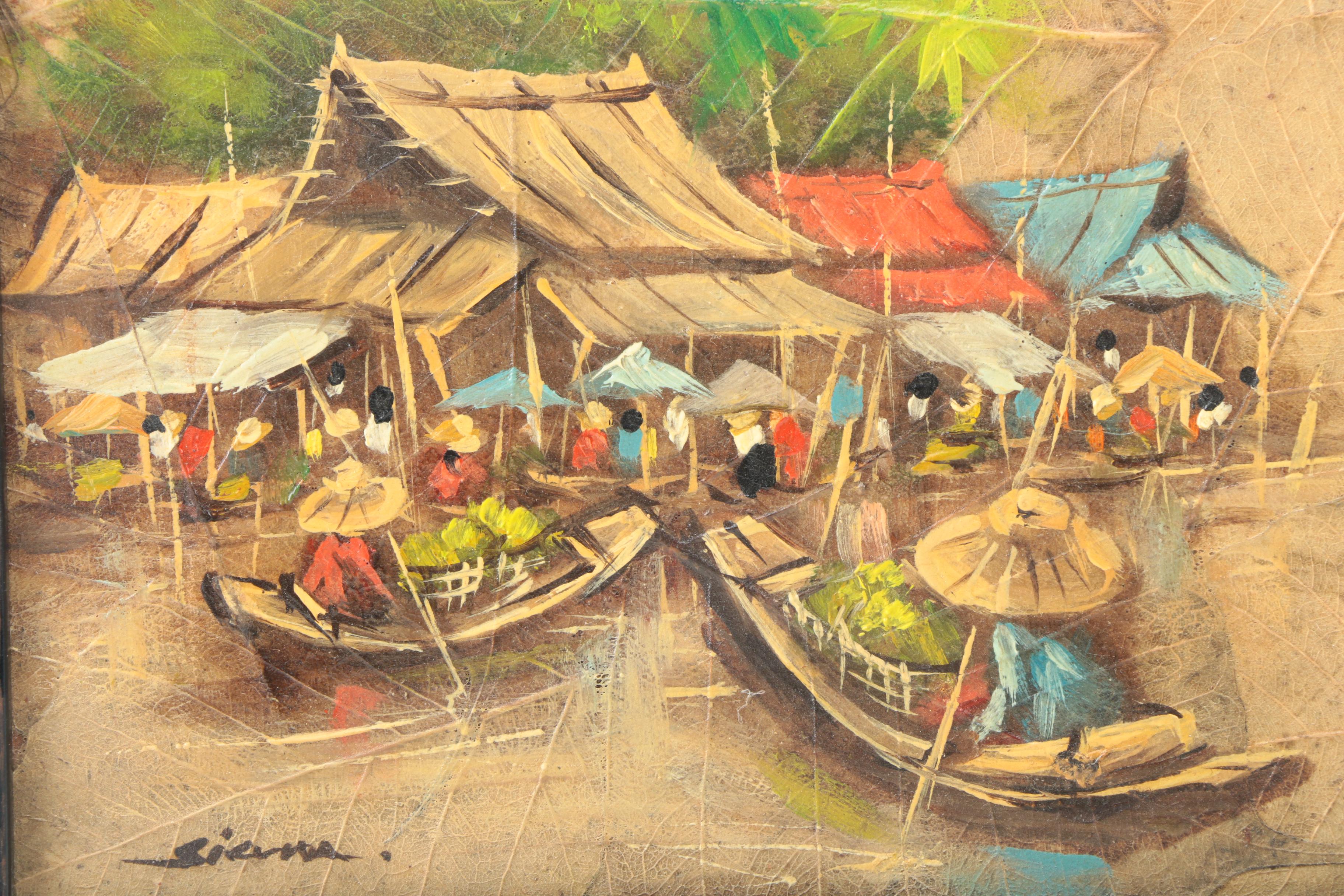 Pair of Oil Paintings on Board