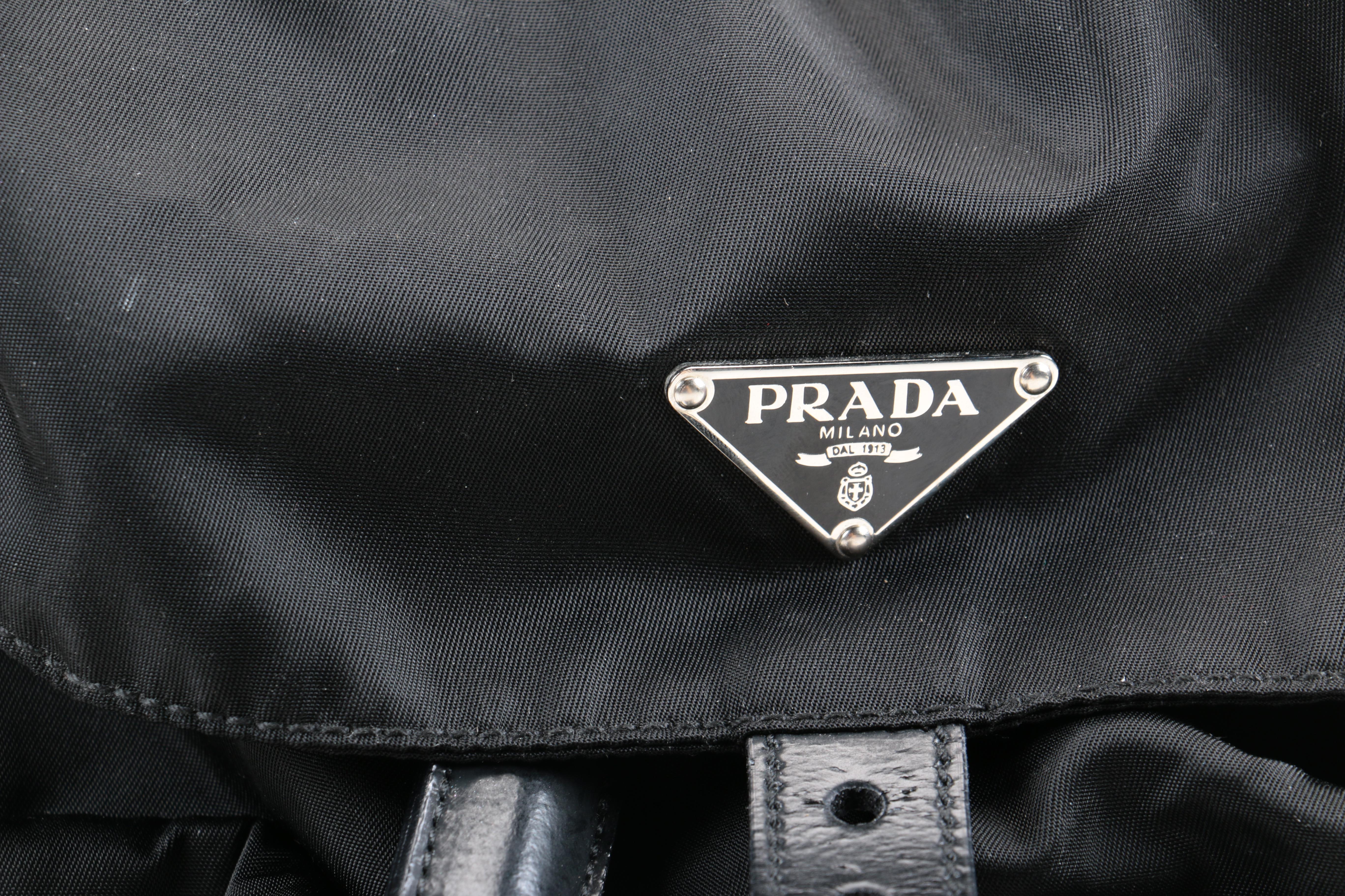 Prada Black Nylon Backpack