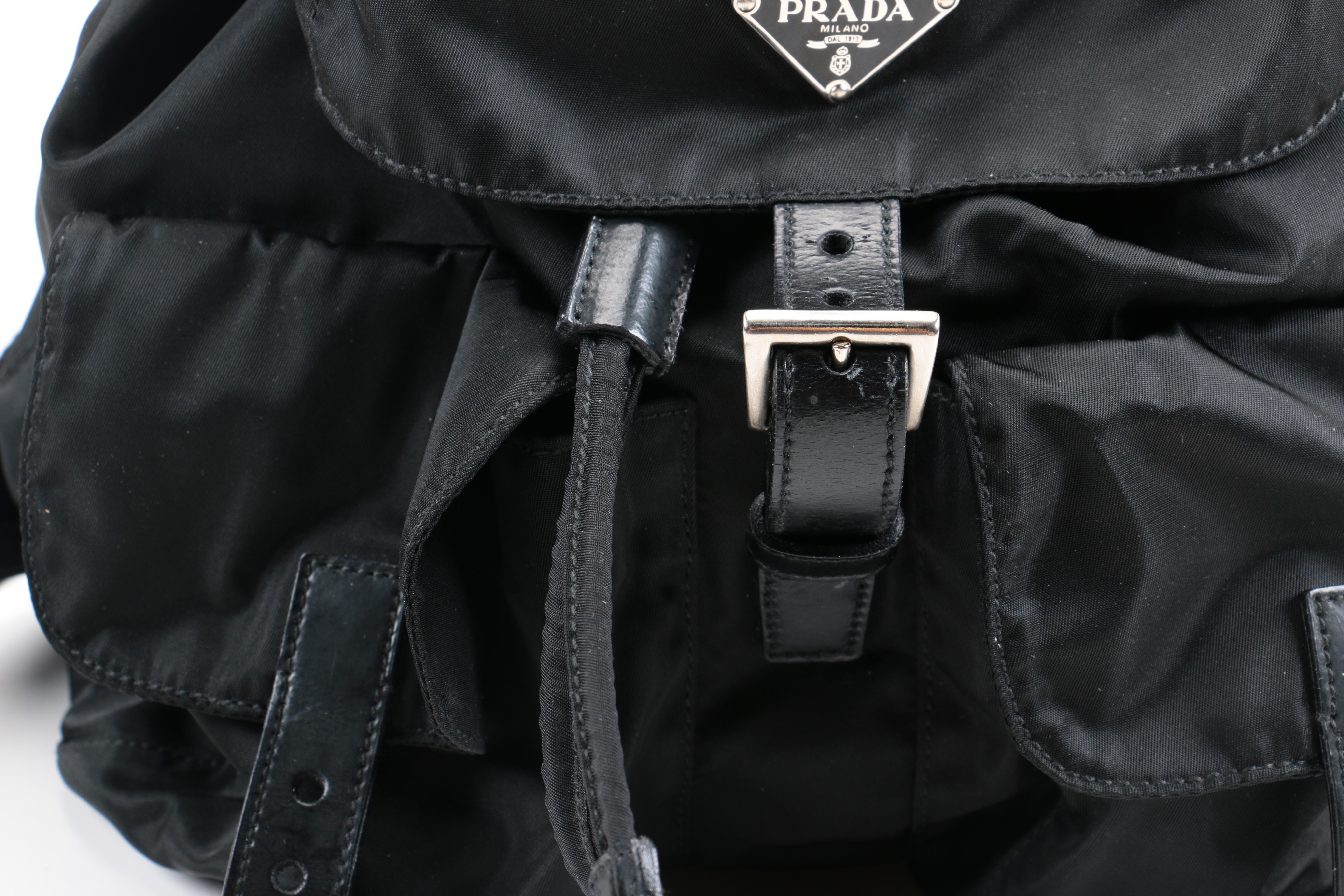 Prada Black Nylon Backpack