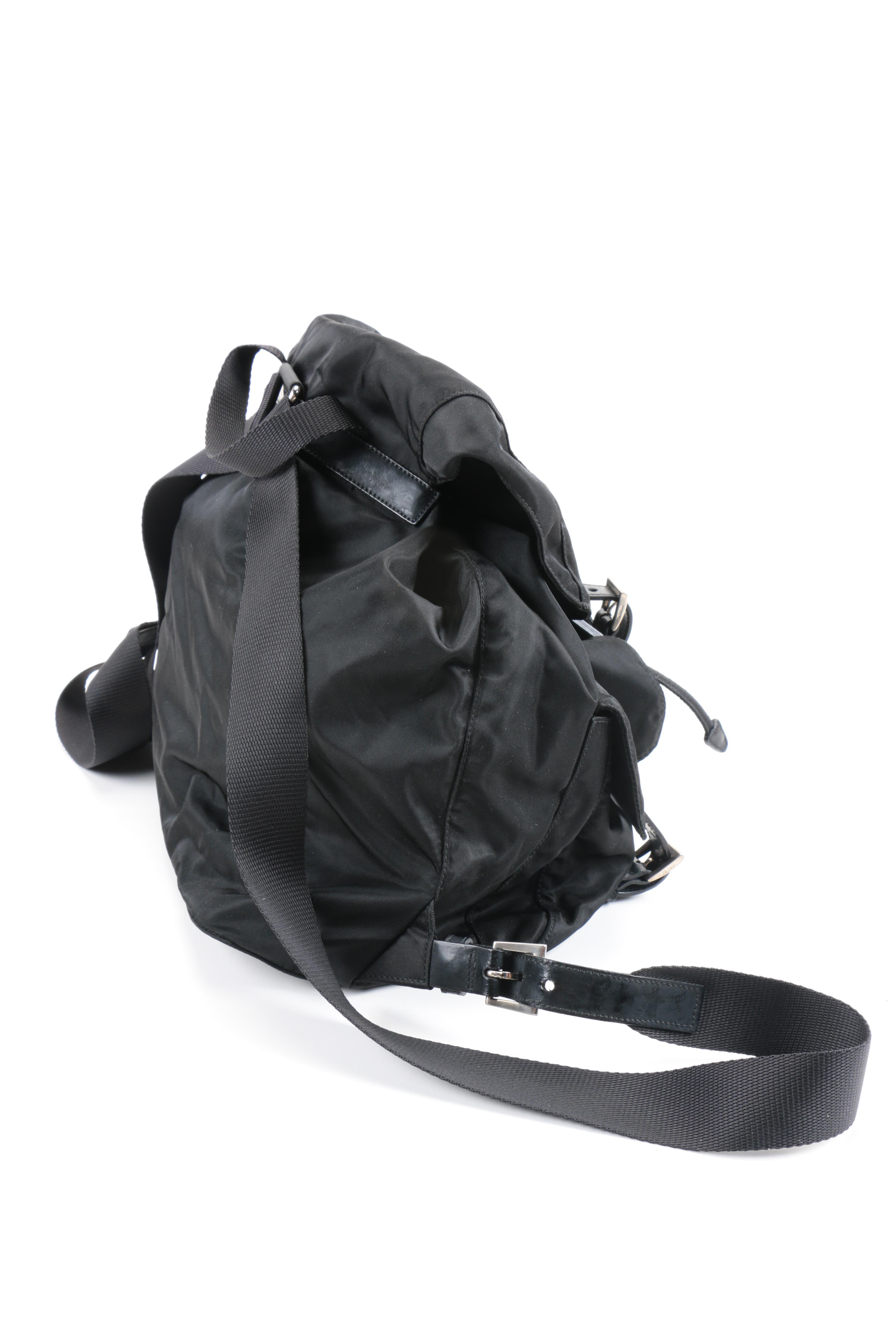 Prada Black Nylon Backpack