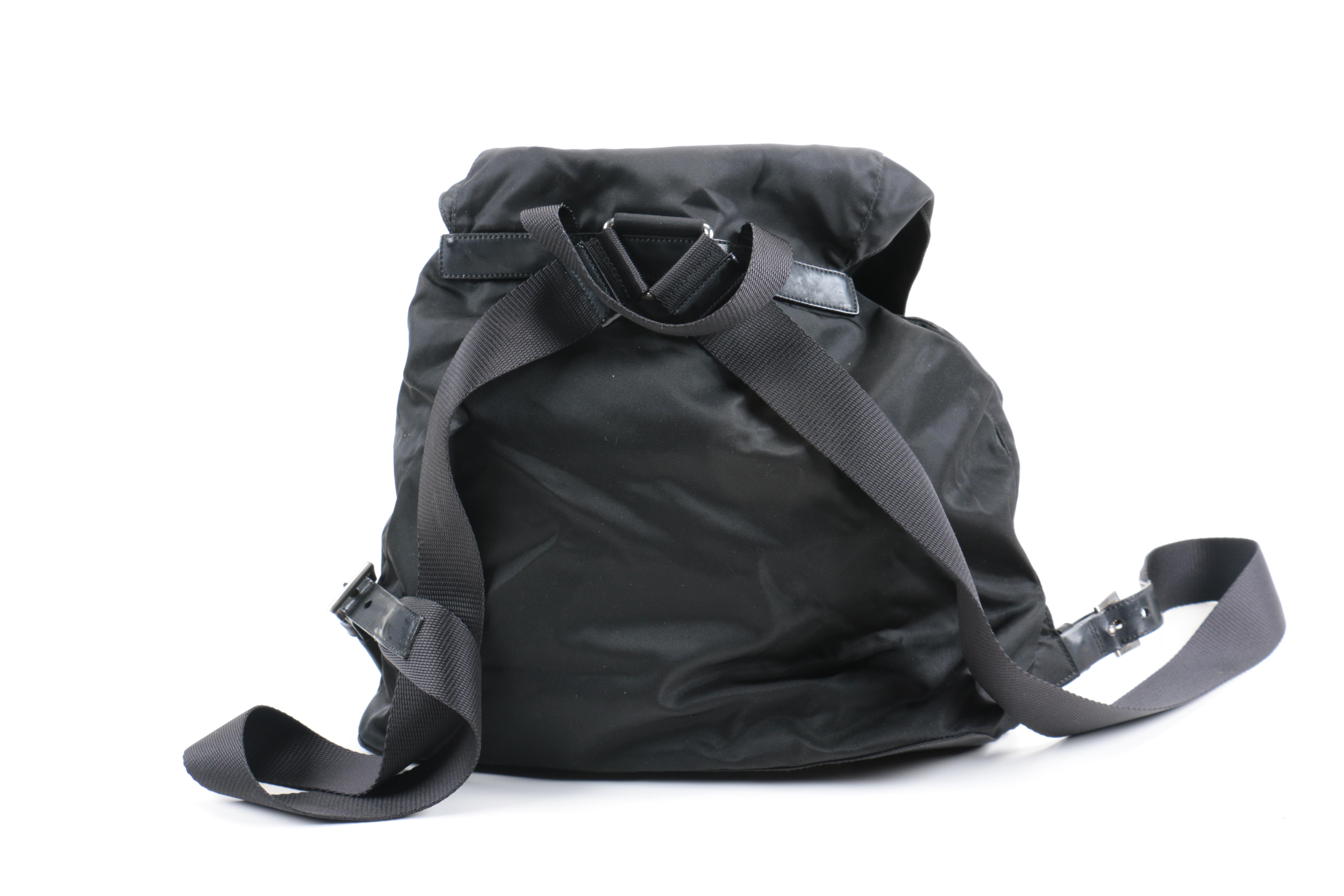 Prada Black Nylon Backpack