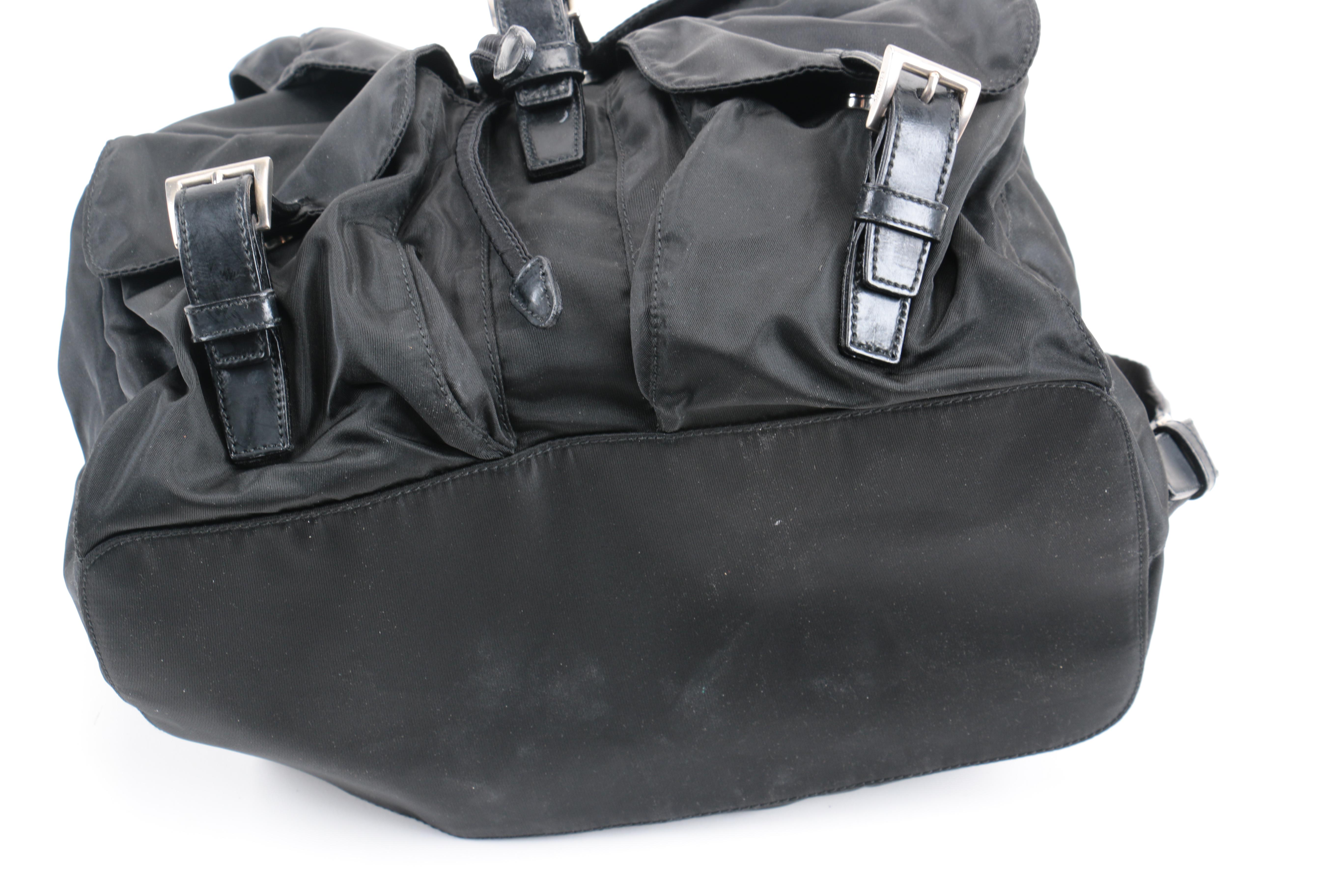 Prada Black Nylon Backpack