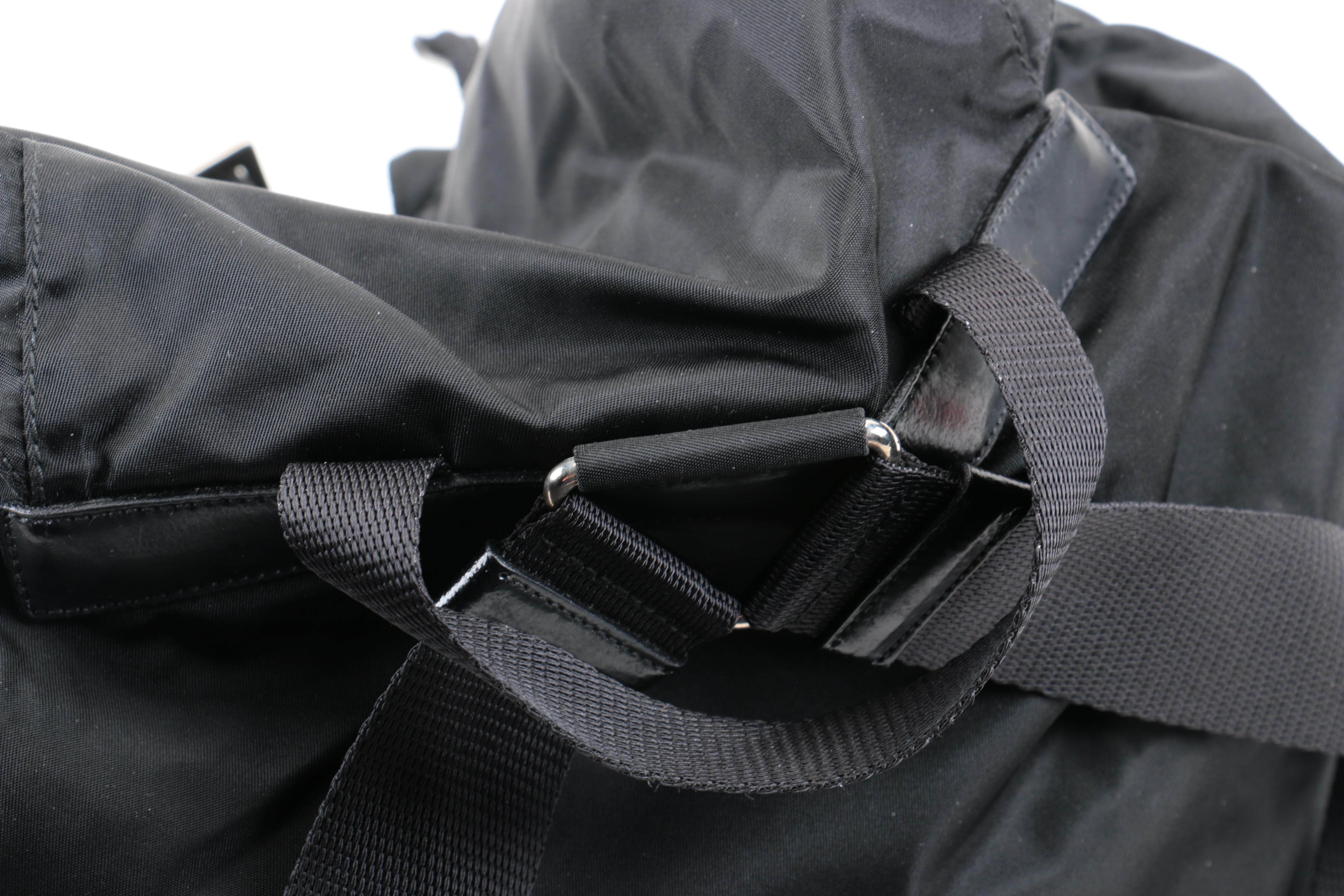 Prada Black Nylon Backpack