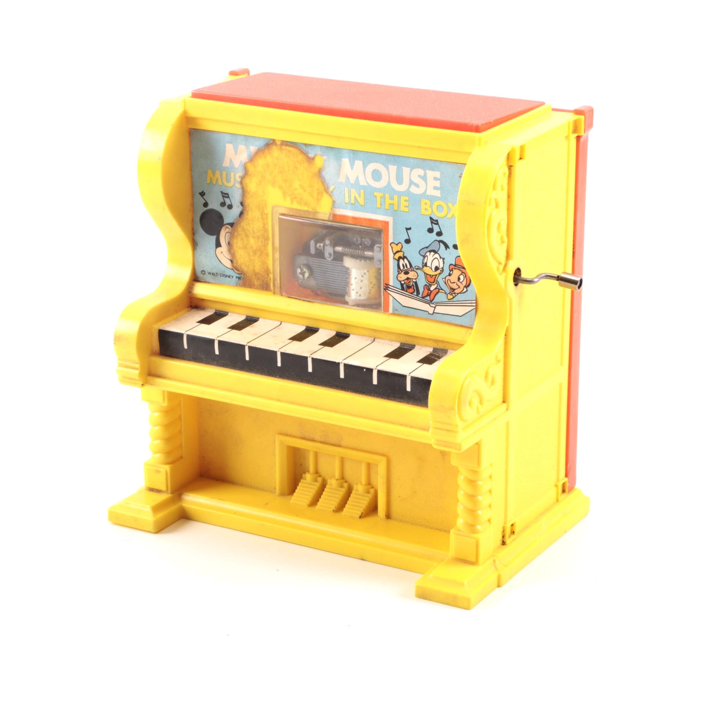 1973 Mickey Mouse Musical Jack-in-the-Box