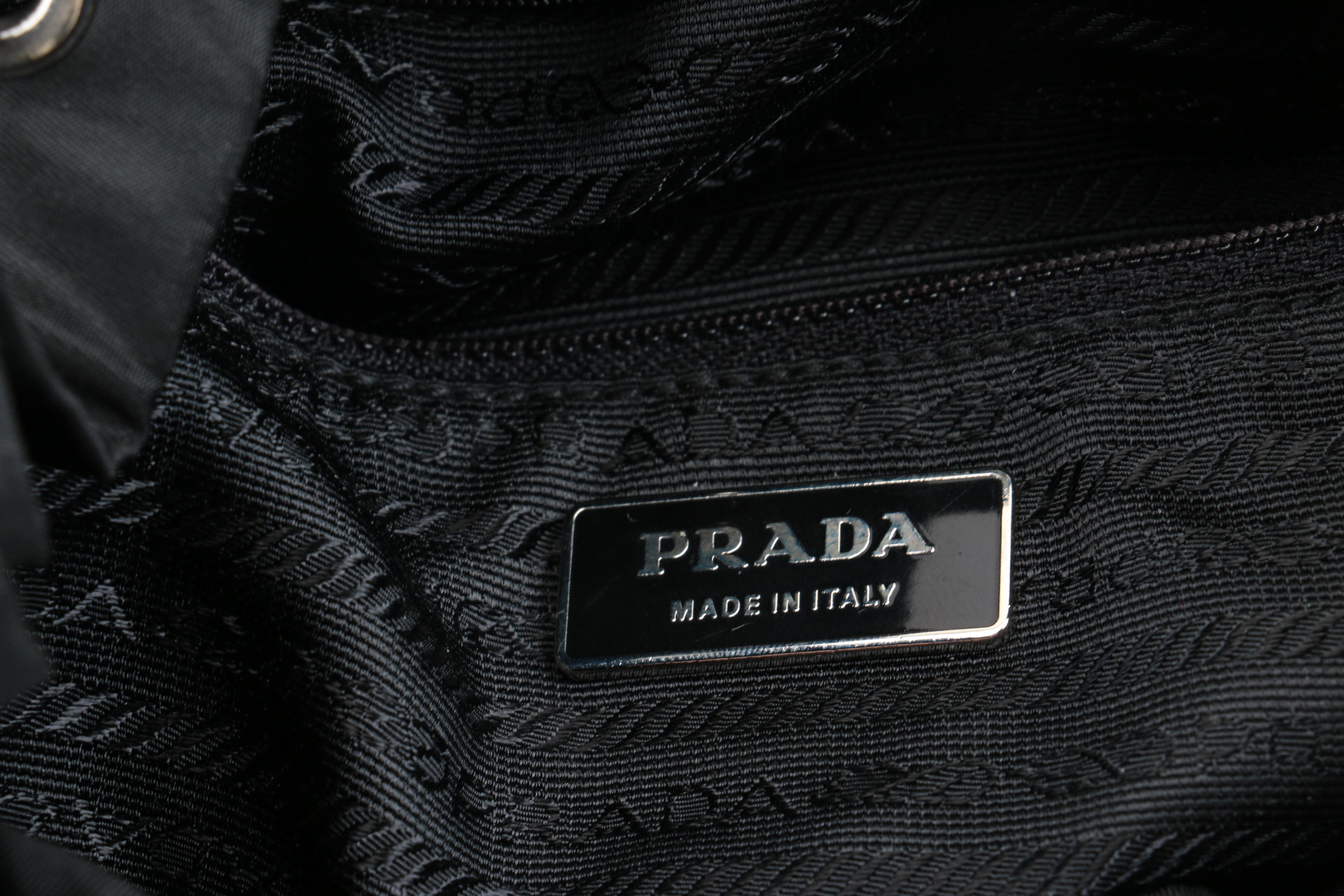 Prada Black Nylon Backpack