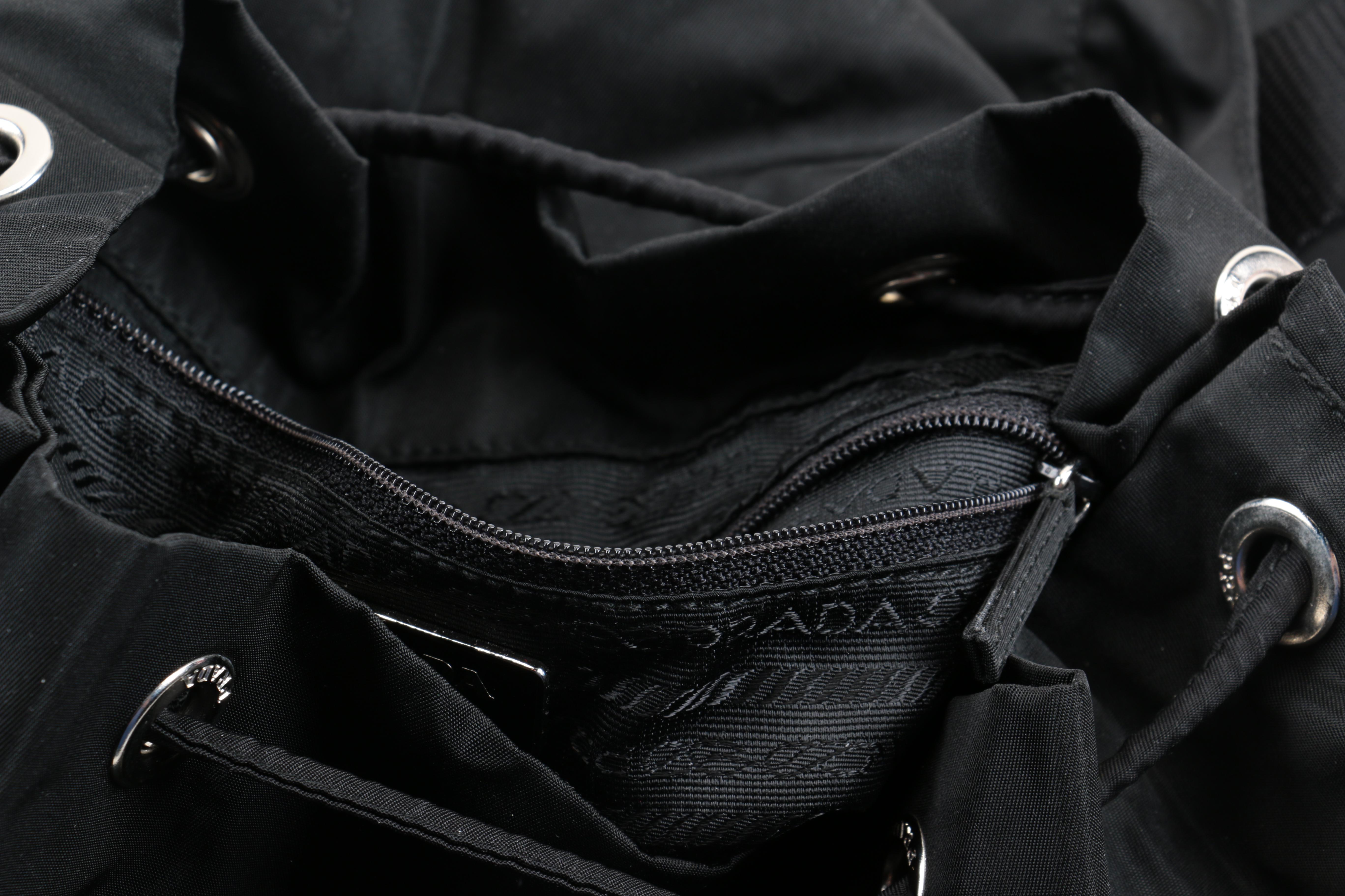 Prada Black Nylon Backpack