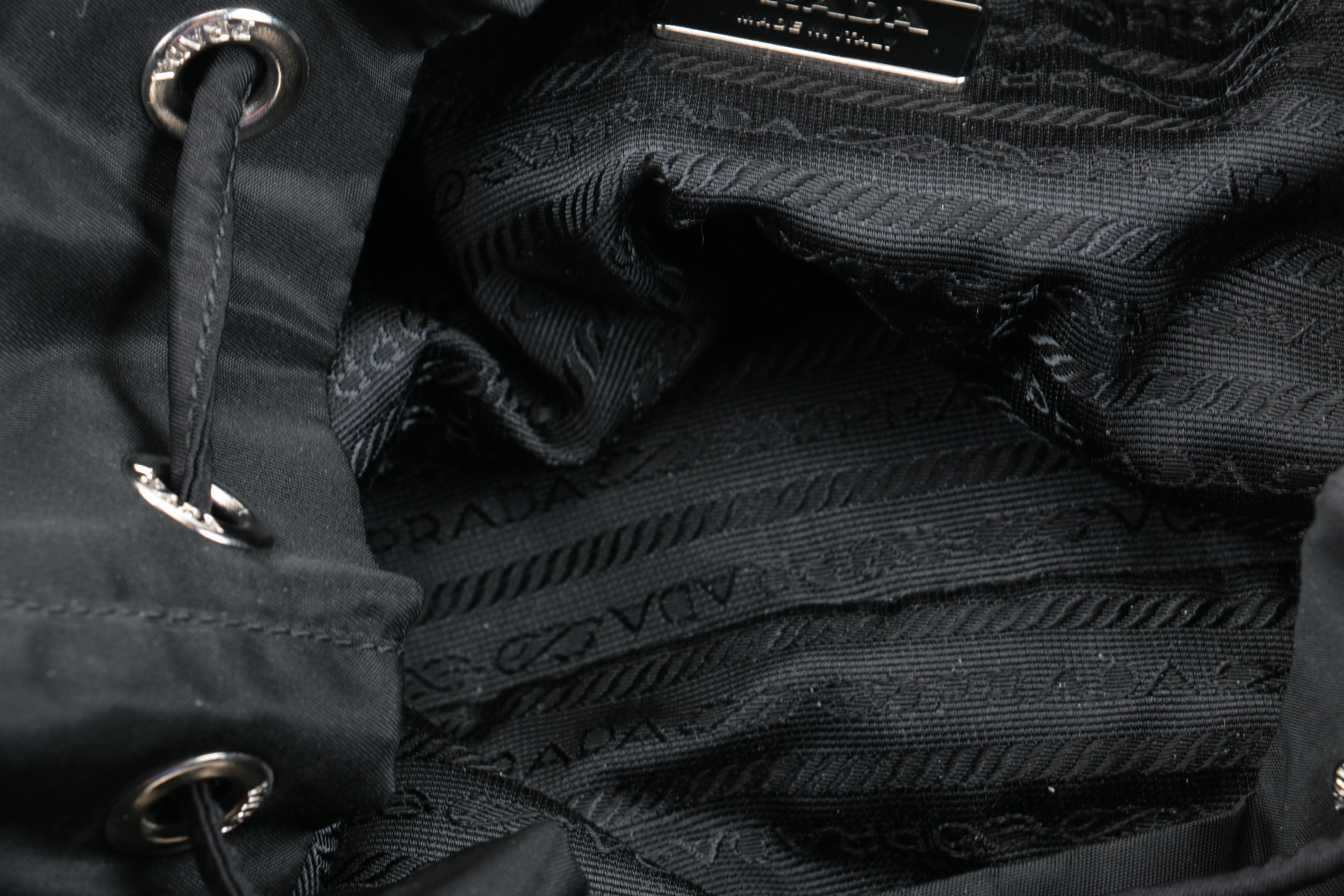 Prada Black Nylon Backpack