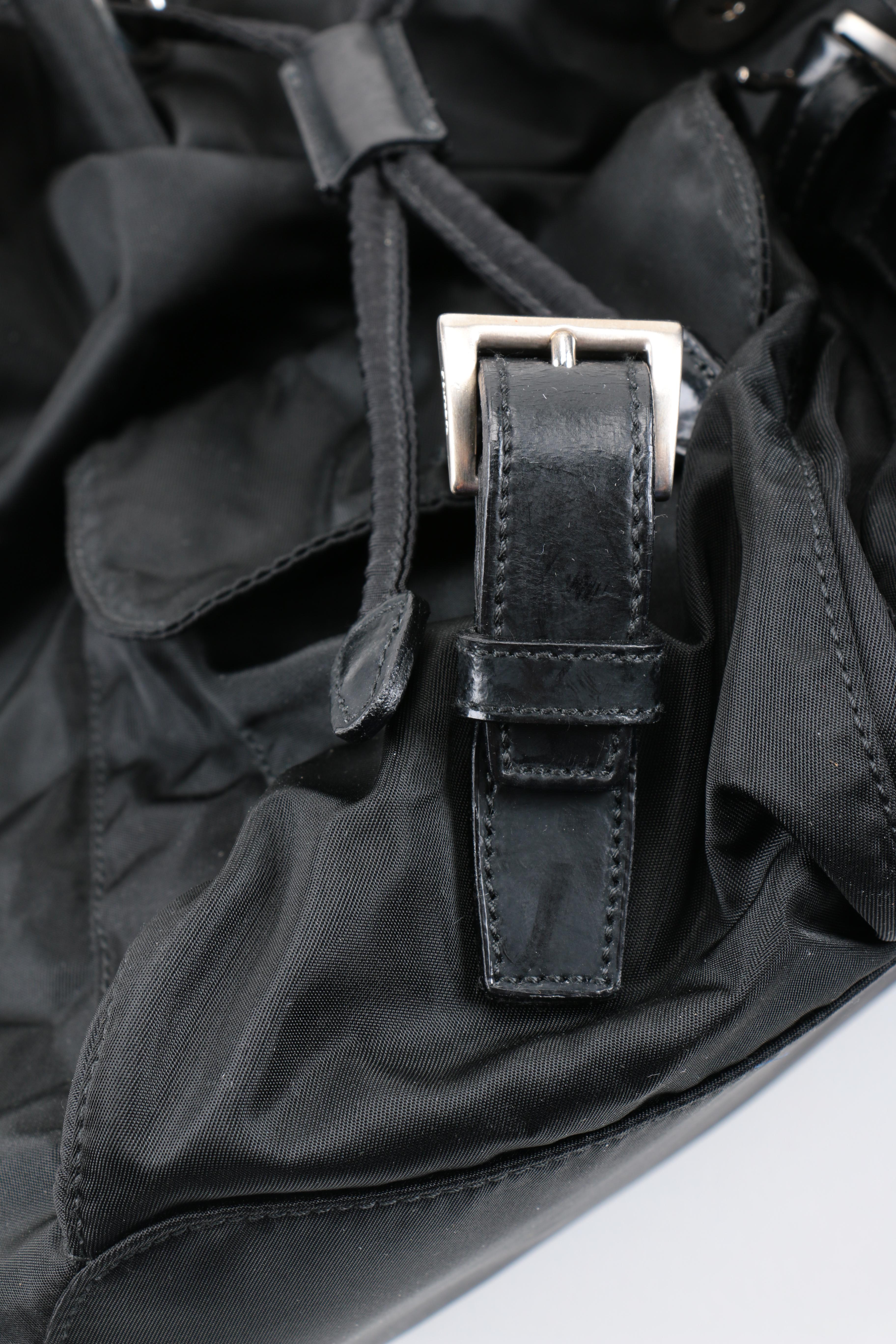 Prada Black Nylon Backpack