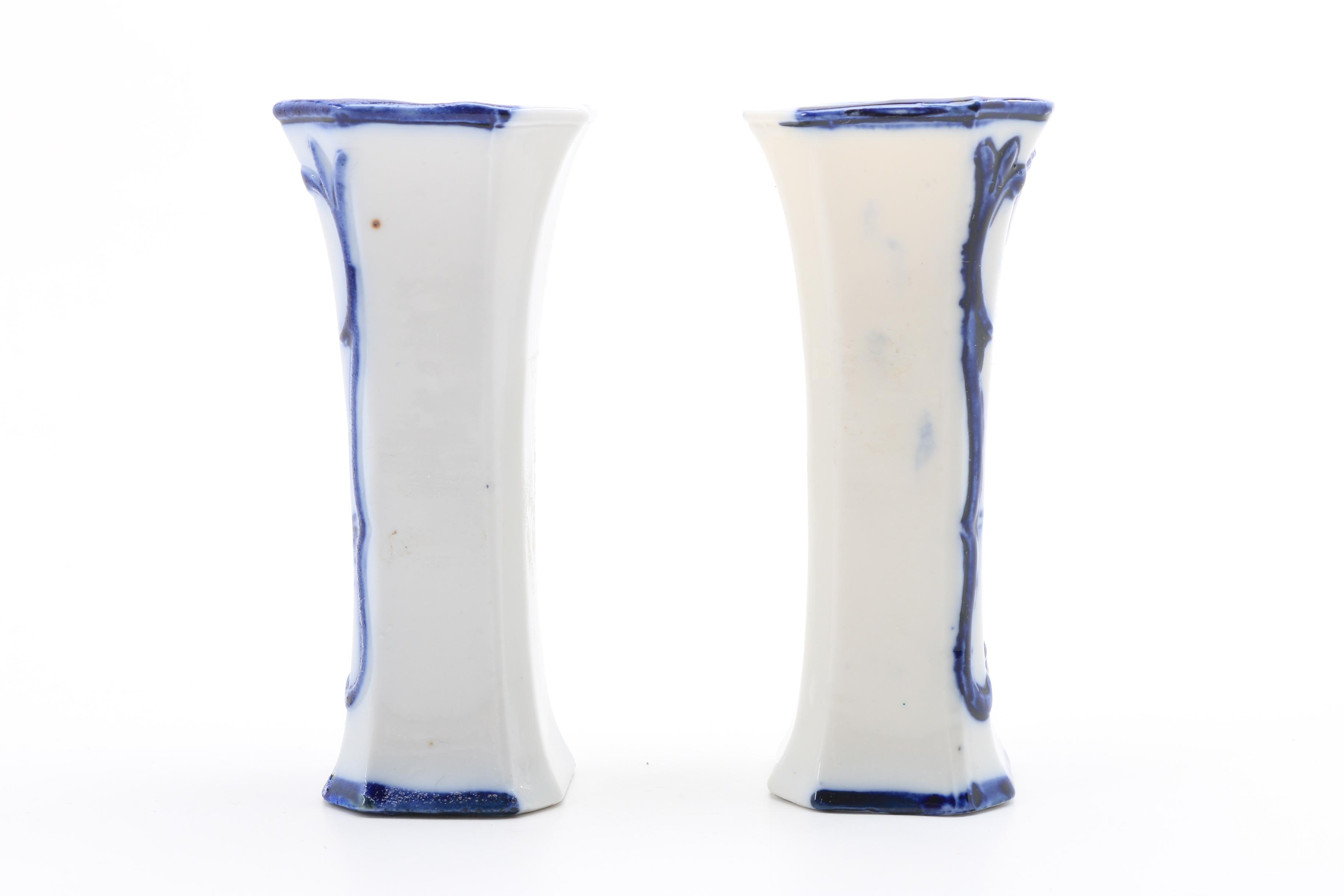 "Meissen" England Ceramic Platter and German Porcelain Vases