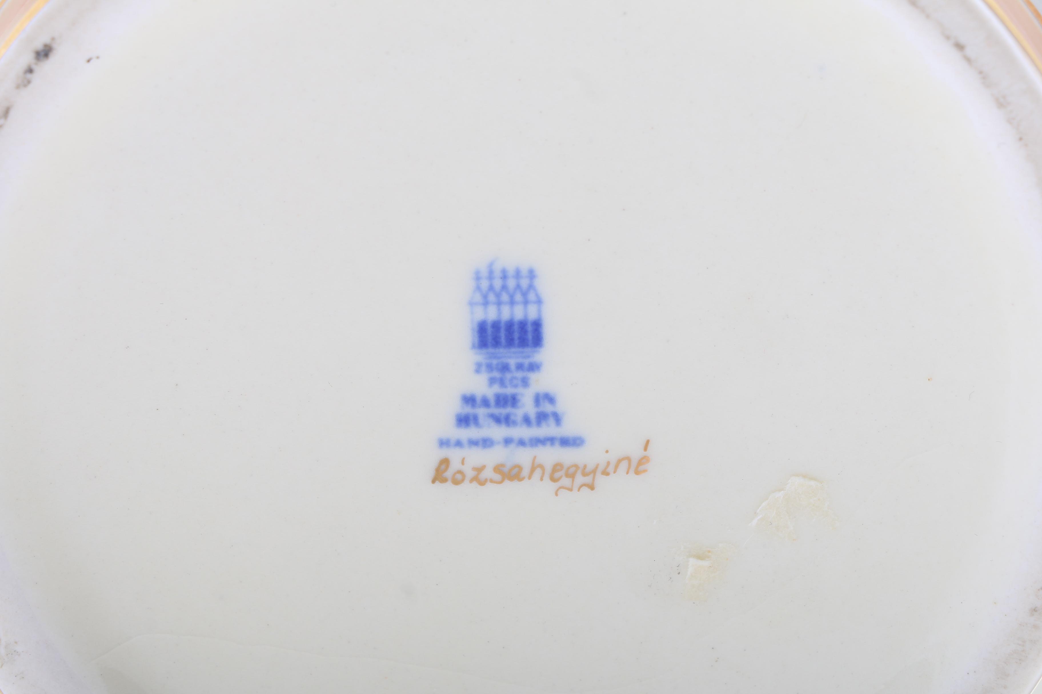 Zsolnay Pottery Ceramic Jardiniere Signed "Rozsahegyine"