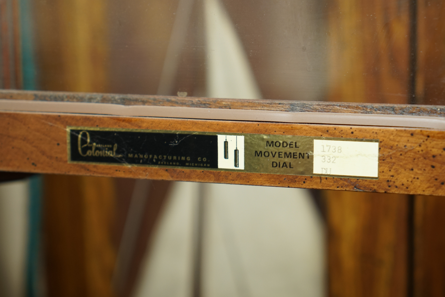 Colonial Manufacturing Co. Grandmother Clock