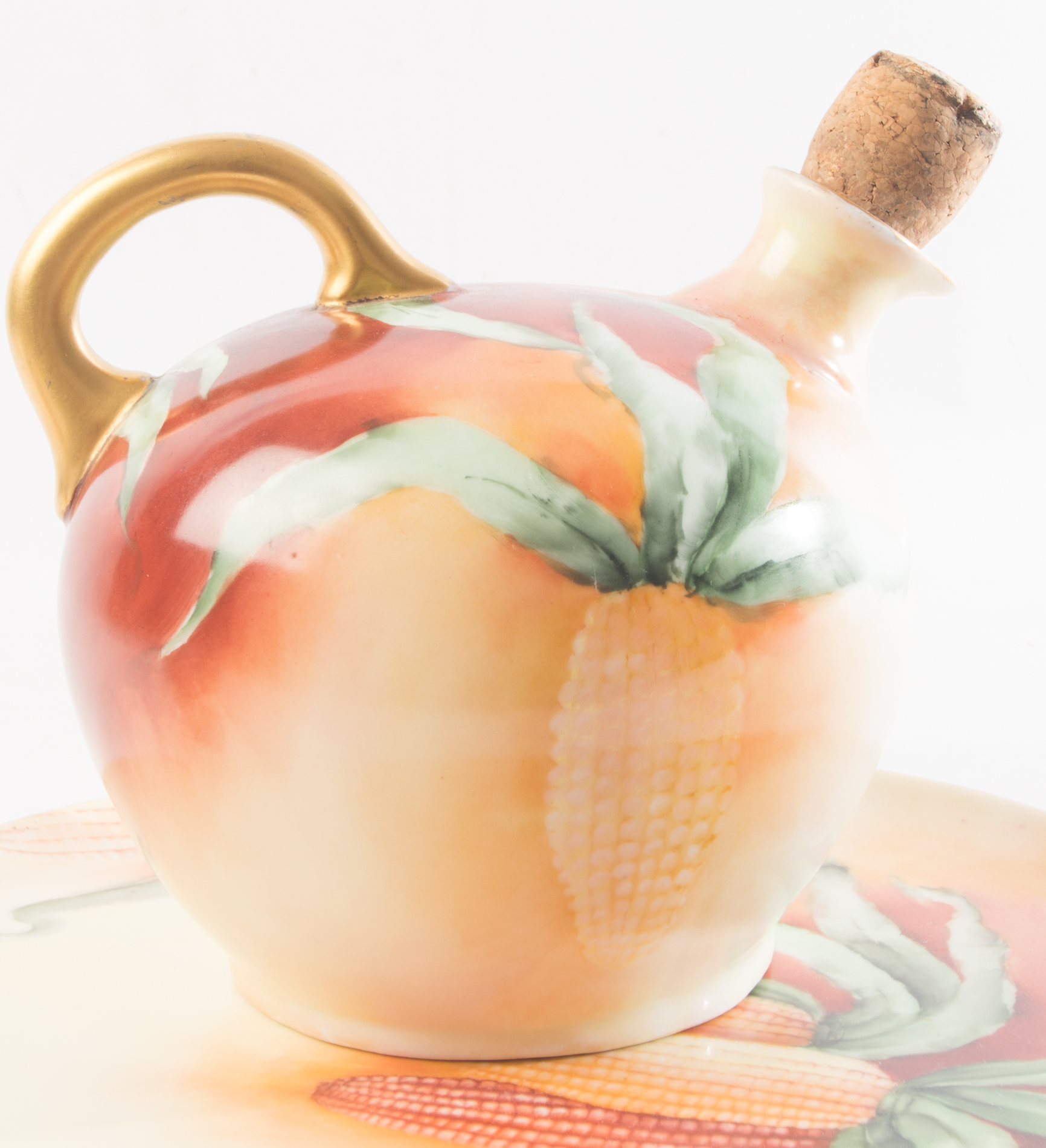 PH Leonard Porcelain Corn Whiskey Set