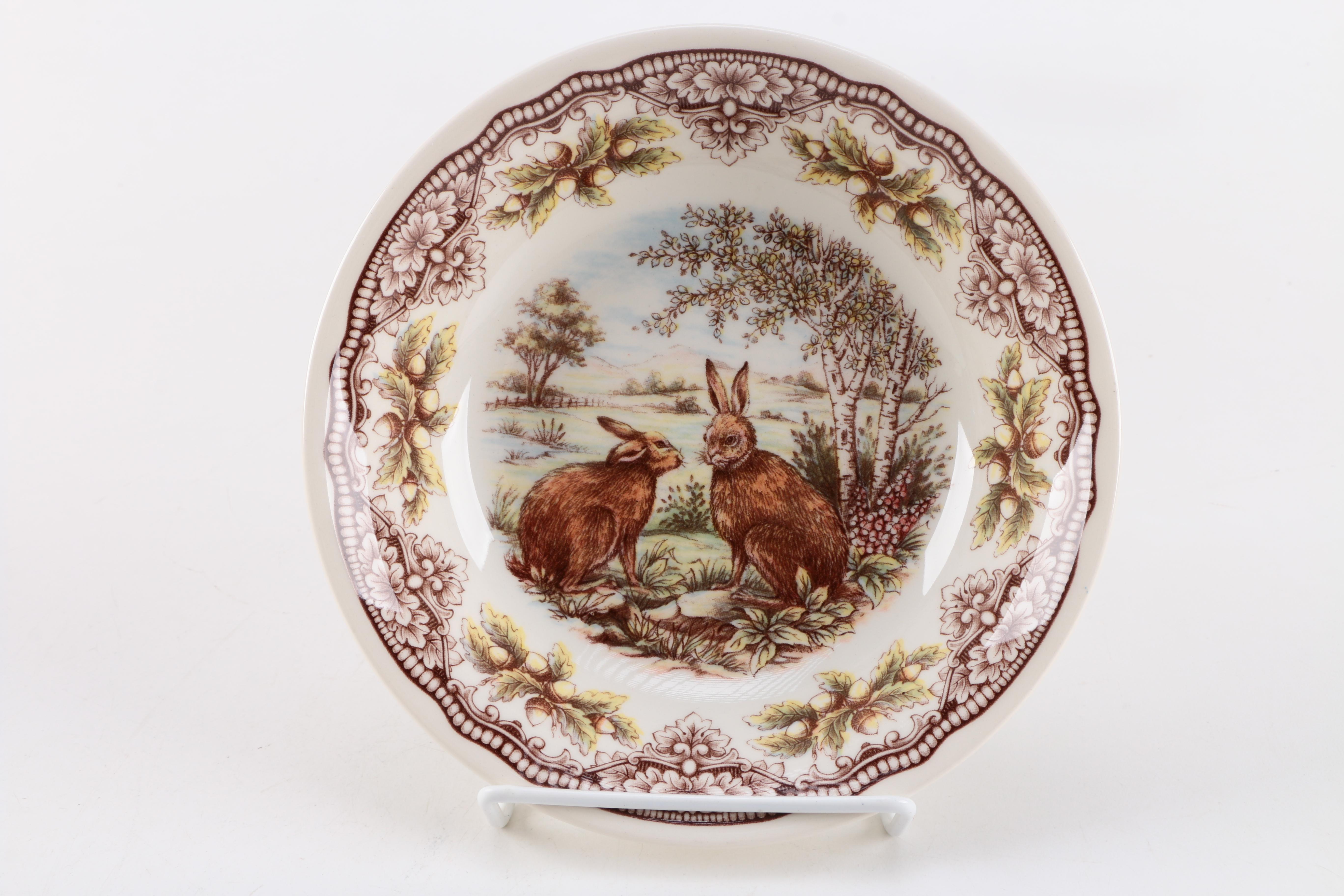 Edward Challinor Transfer Printed "Victorian English" Fruit Bowls