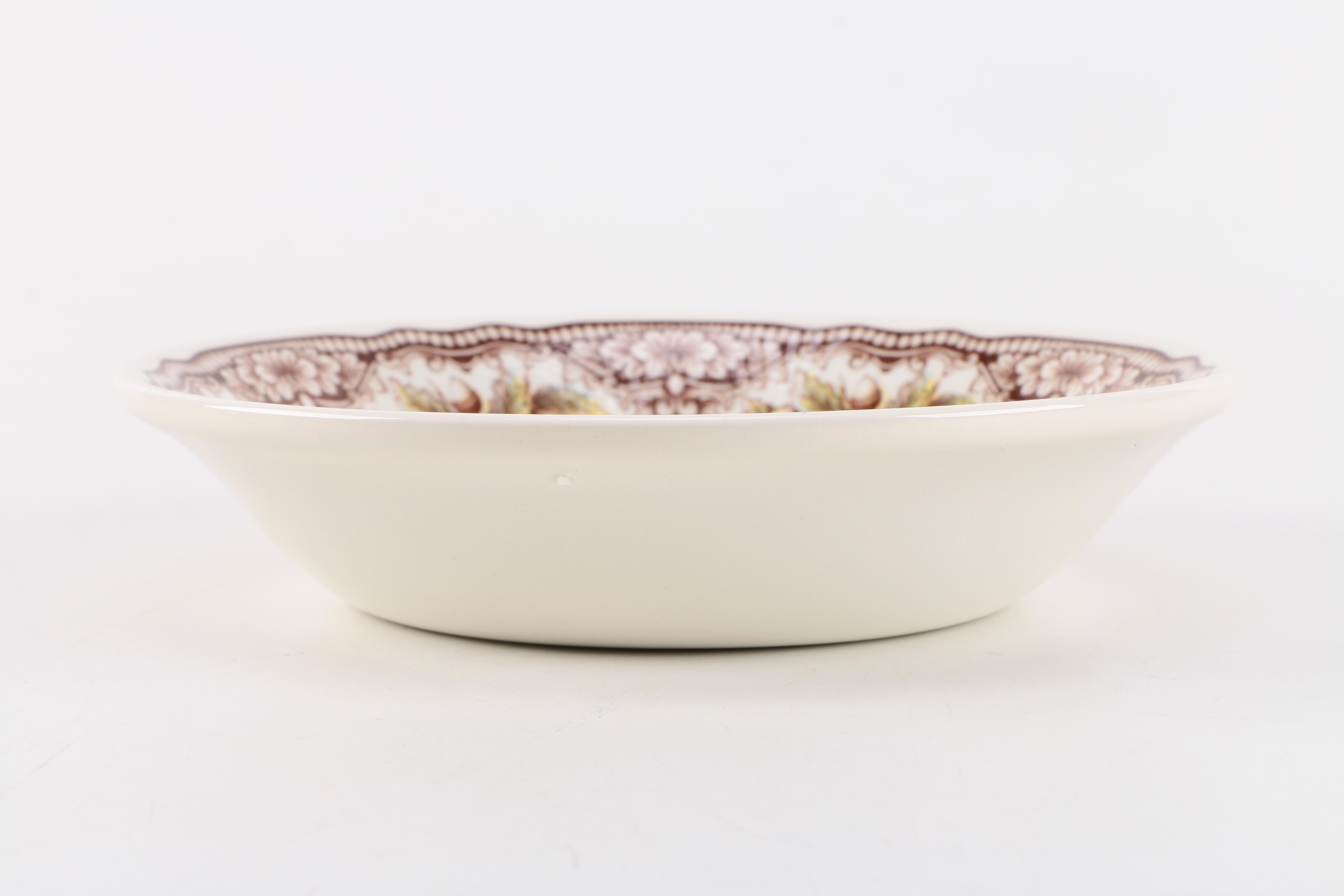 Edward Challinor Transfer Printed "Victorian English" Fruit Bowls