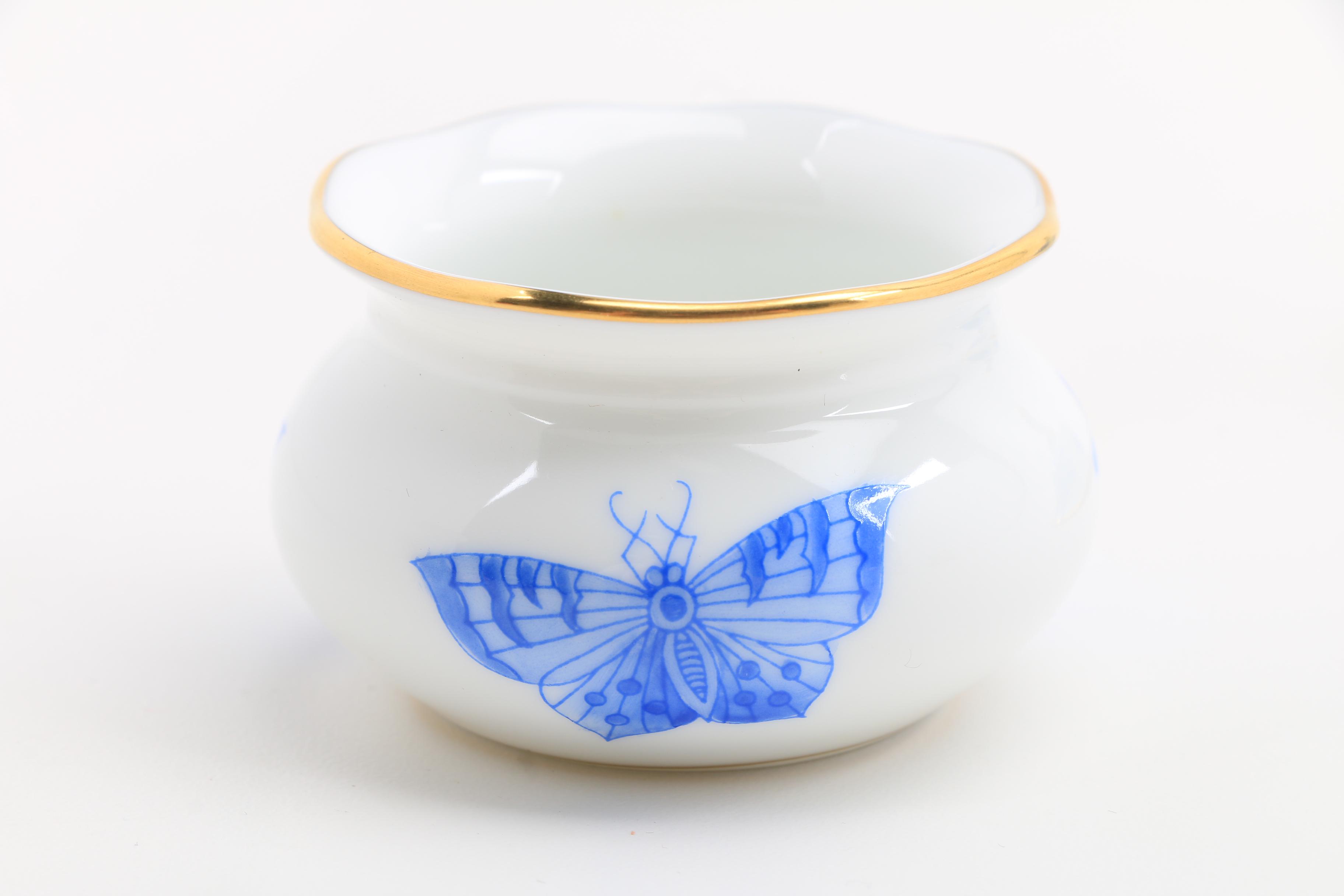 Herend 'Malev Hungarian Airlines" Demitasse Cups, Vase, Trinket Box and More